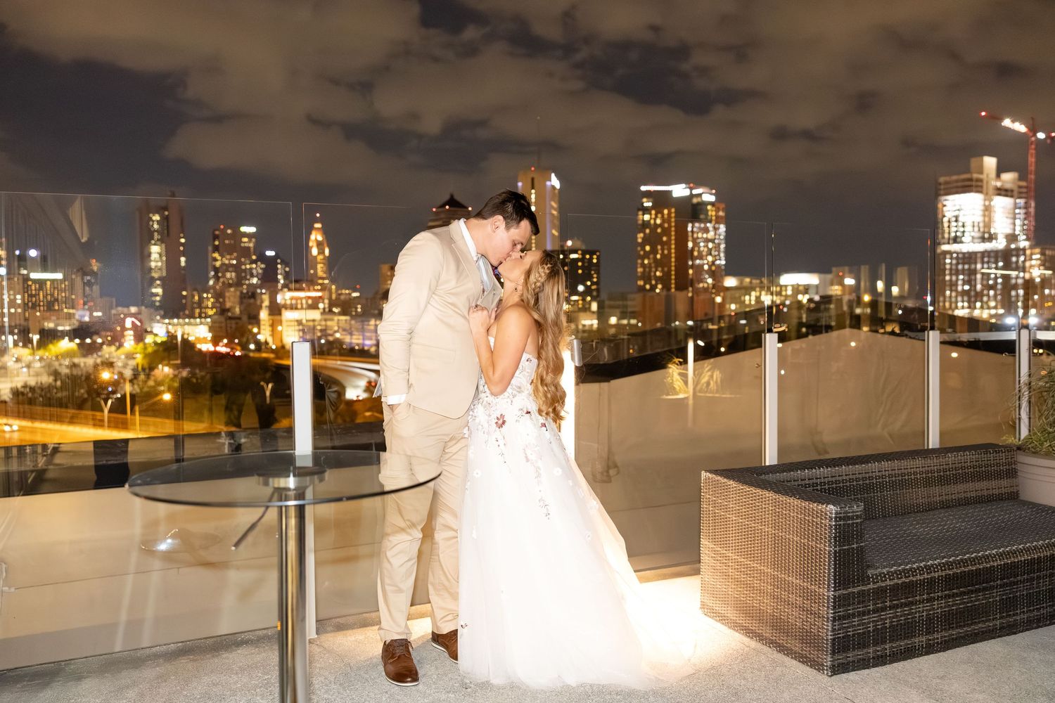 Timeless rooftop wedding at Revery in Columbus by Julia and Sean Photography, serving Dayton, Columbus & Cincinnati.