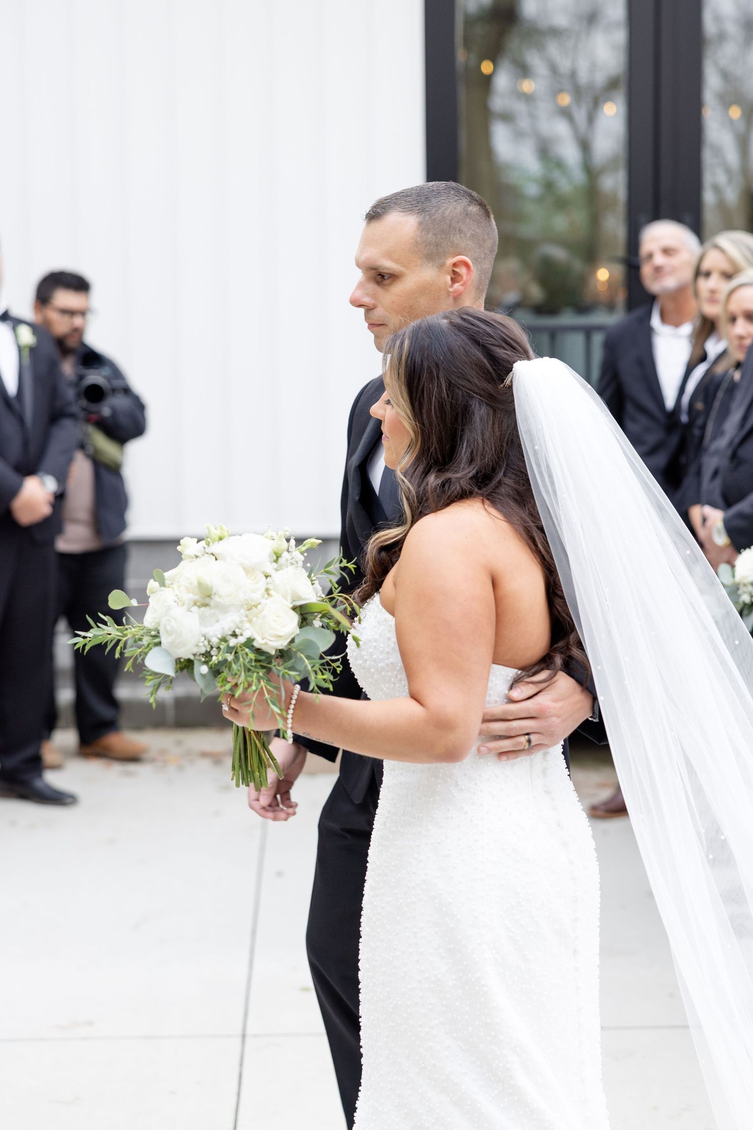 Elegant wedding at The Upton House in Guntersville, Alabama featuring a joyful bride and groom and timeless southern elegance.