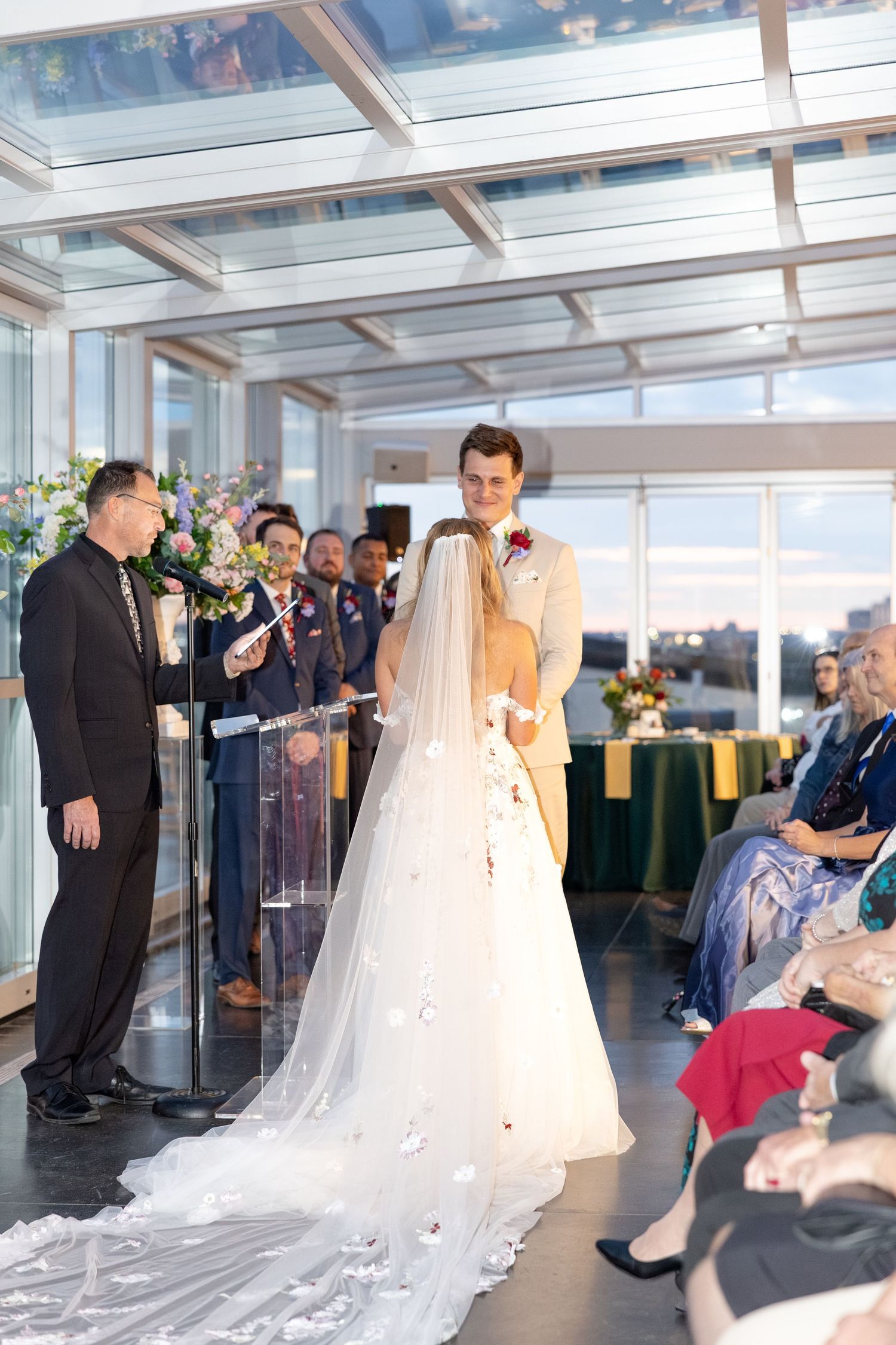 Timeless rooftop wedding at Revery in Columbus by Julia and Sean Photography, serving Dayton, Columbus & Cincinnati.