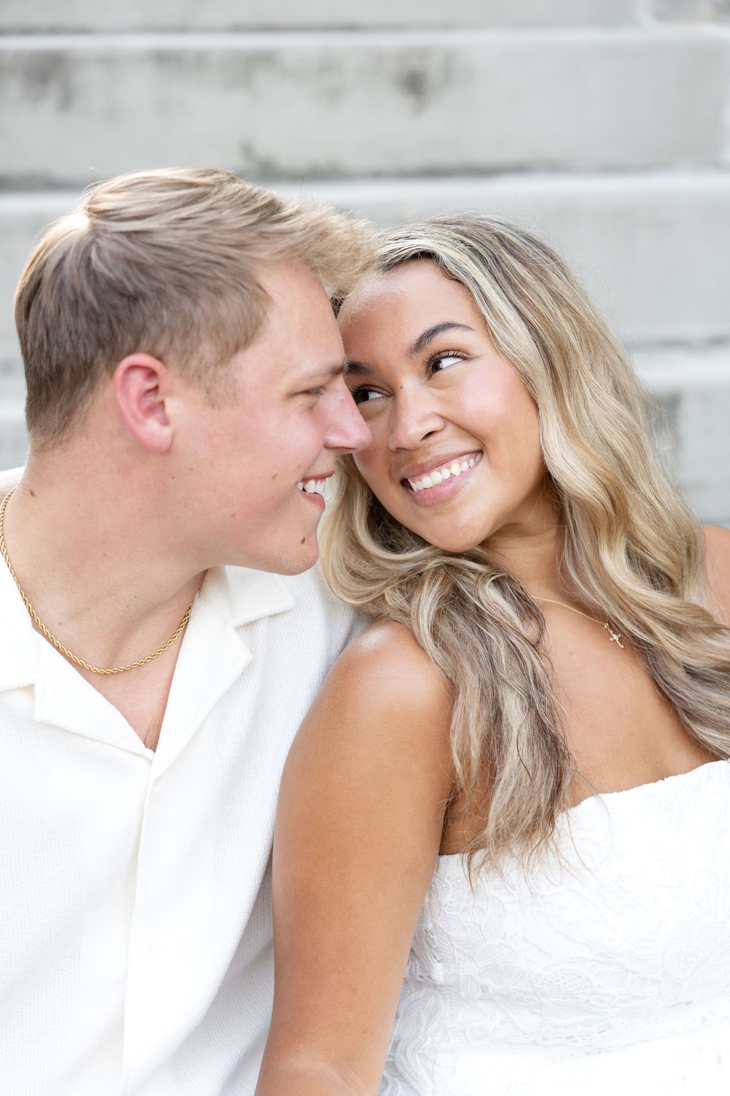 Timeless engagement photos at Ault Park by a Cincinnati wedding photographer.