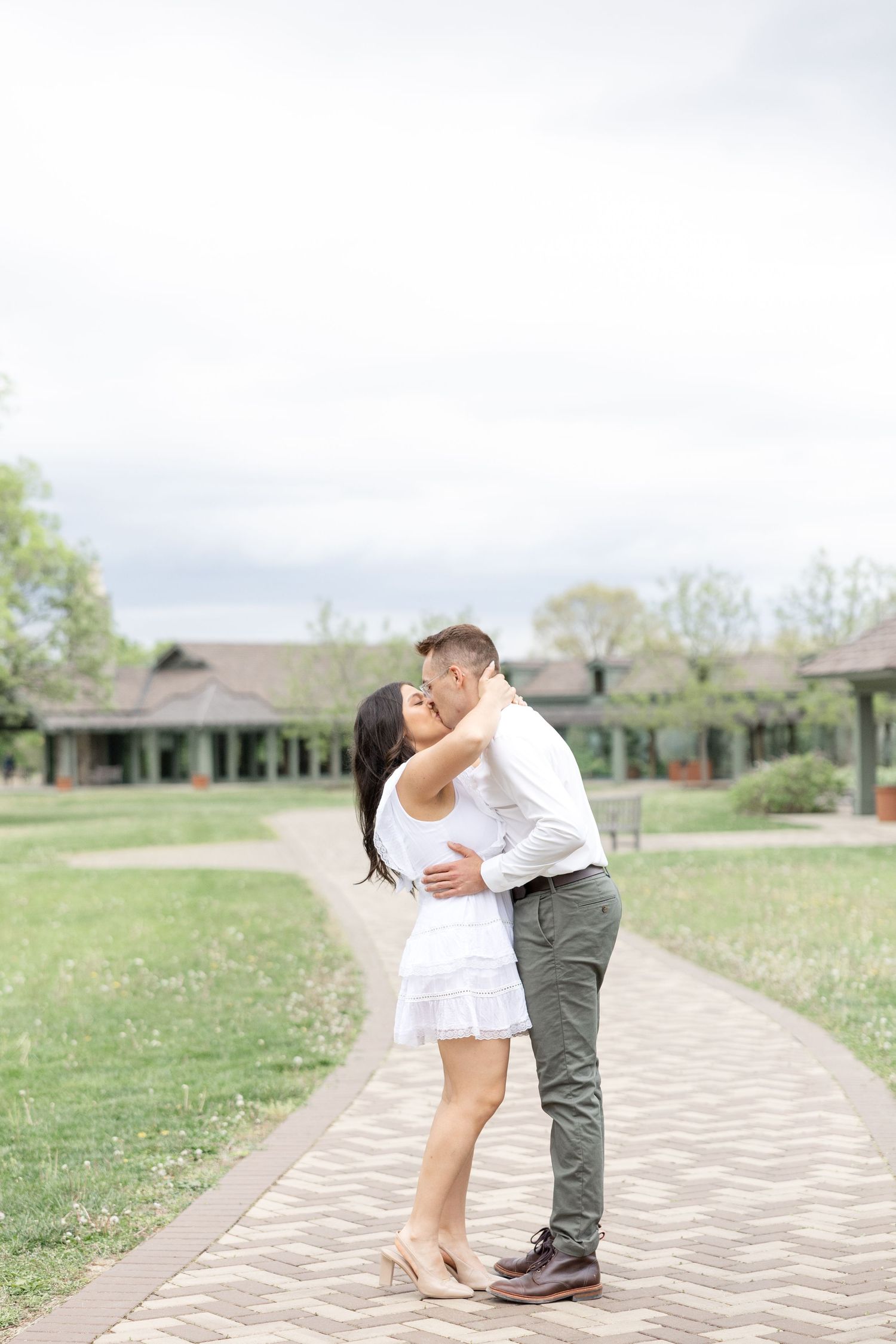 Dayton, Ohio engagement photos at Cox Arboretum