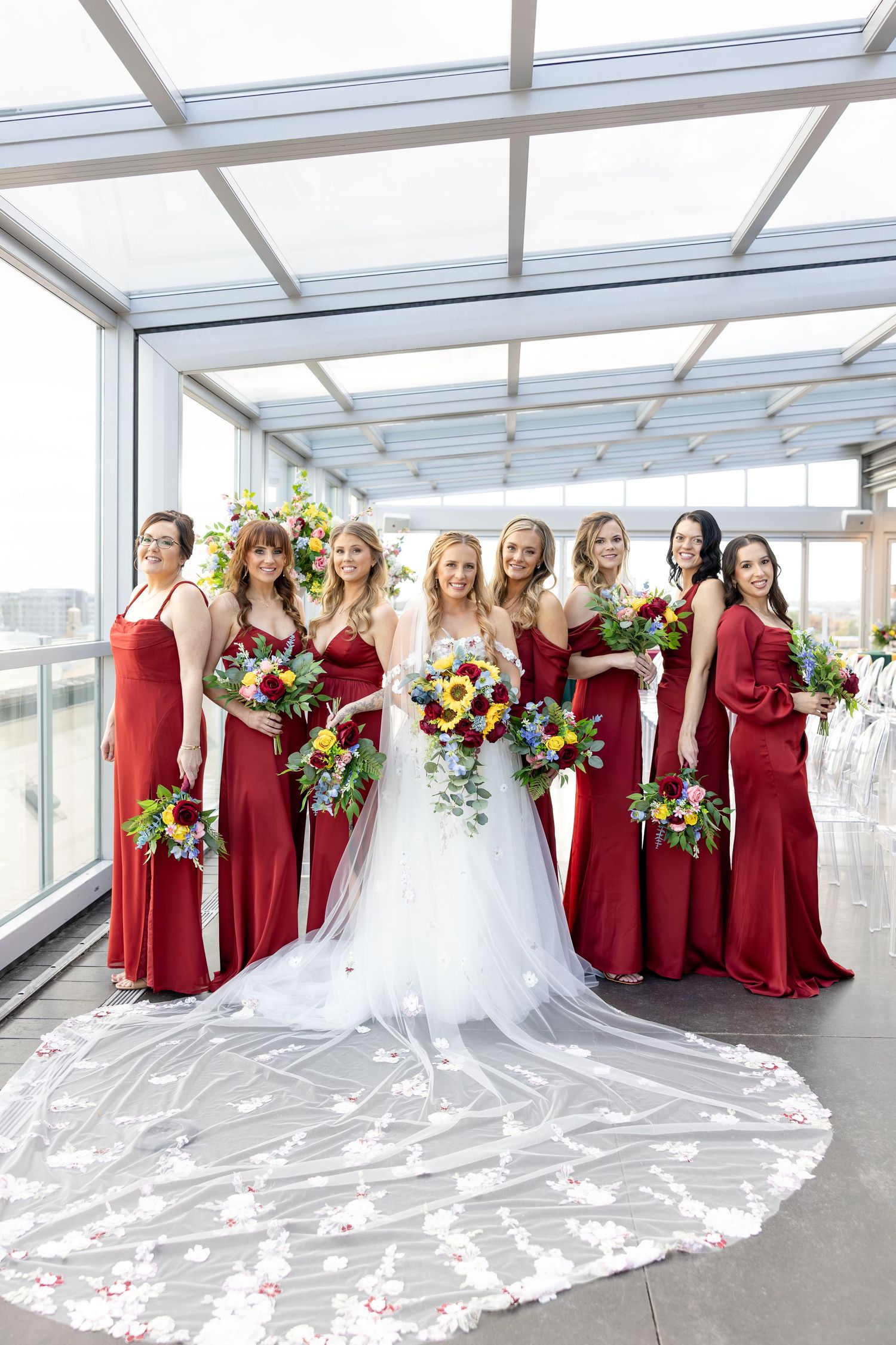 Timeless rooftop wedding at Revery in Columbus by Julia and Sean Photography, serving Dayton, Columbus & Cincinnati.