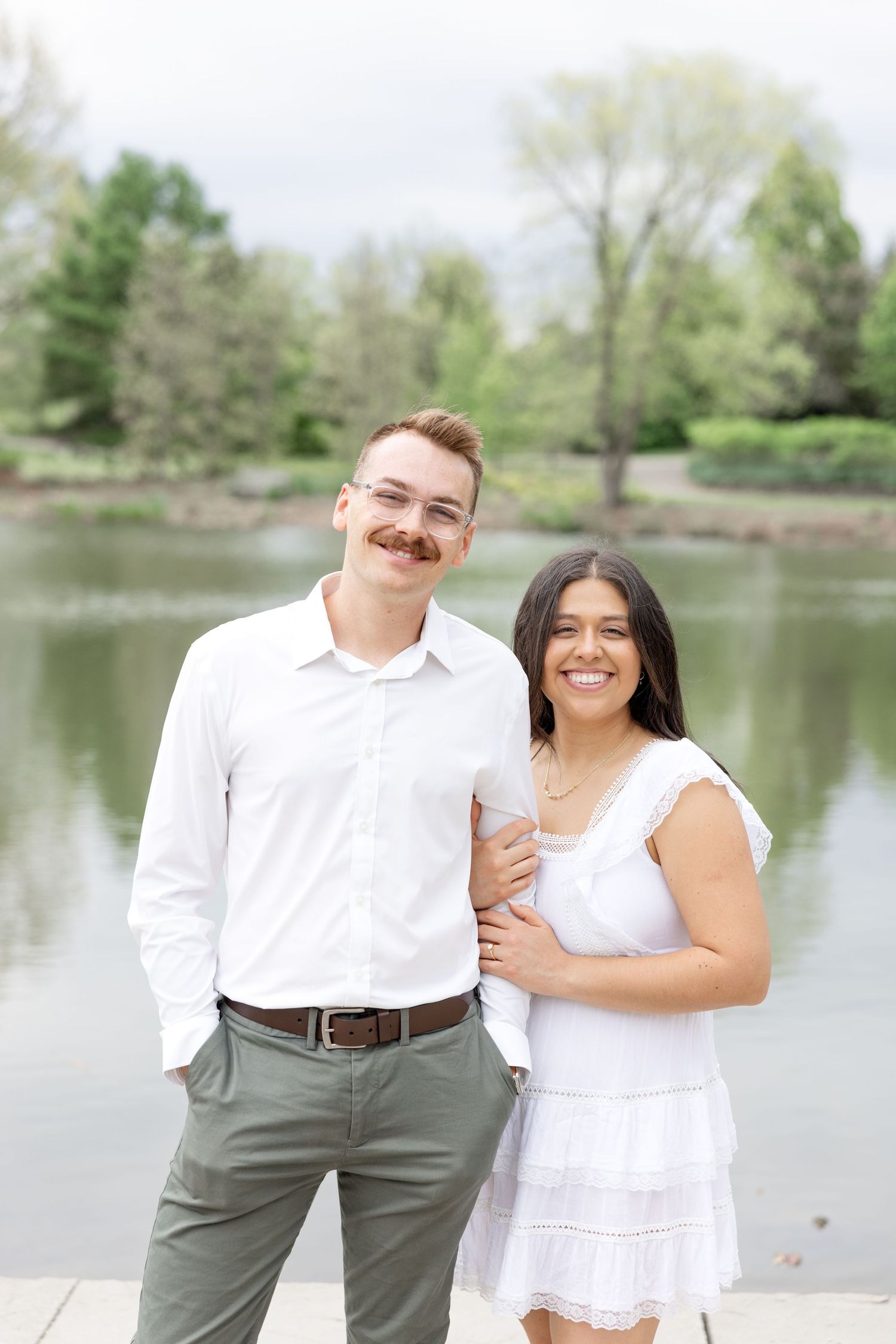 Dayton, Ohio engagement photos at Cox Arboretum