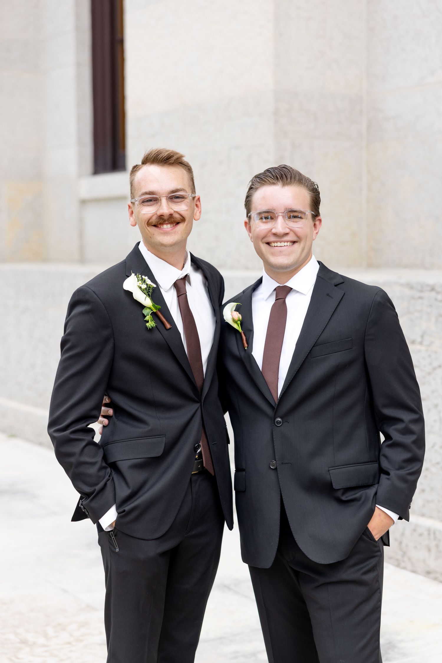 Bride and groom celebrating their Flat 51 wedding in downtown Columbus, Ohio, captured with timeless, light and airy wedding photography.
