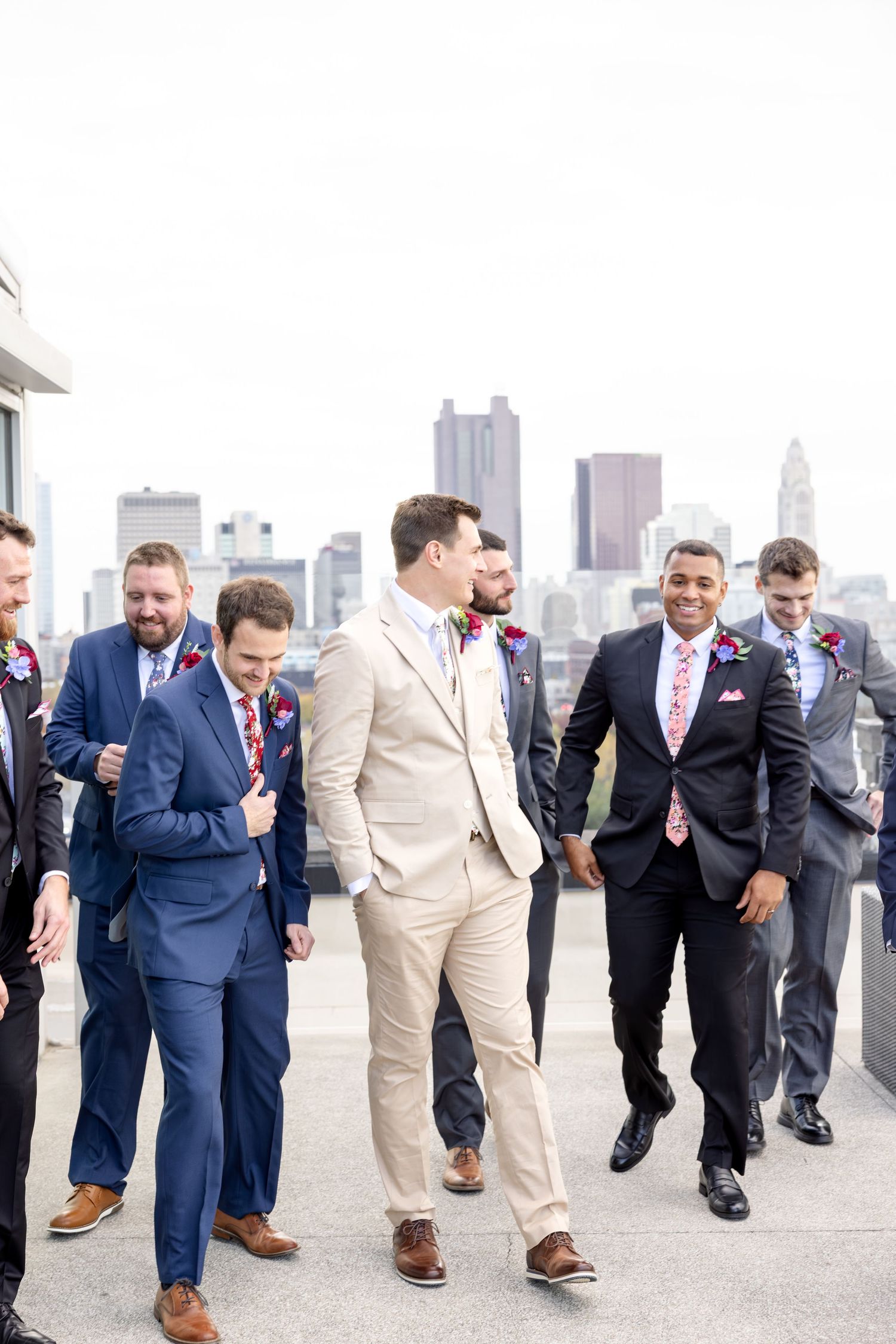 Timeless rooftop wedding at Revery in Columbus by Julia and Sean Photography, serving Dayton, Columbus & Cincinnati.