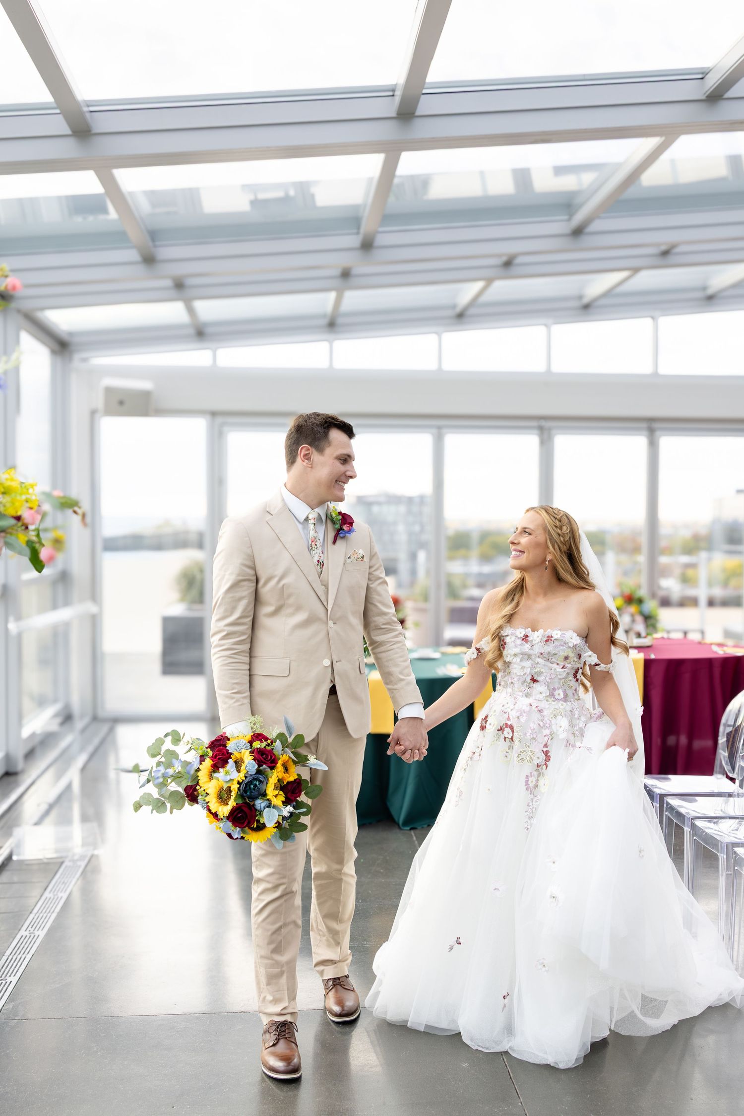 Timeless rooftop wedding at Revery in Columbus by Julia and Sean Photography, serving Dayton, Columbus & Cincinnati.