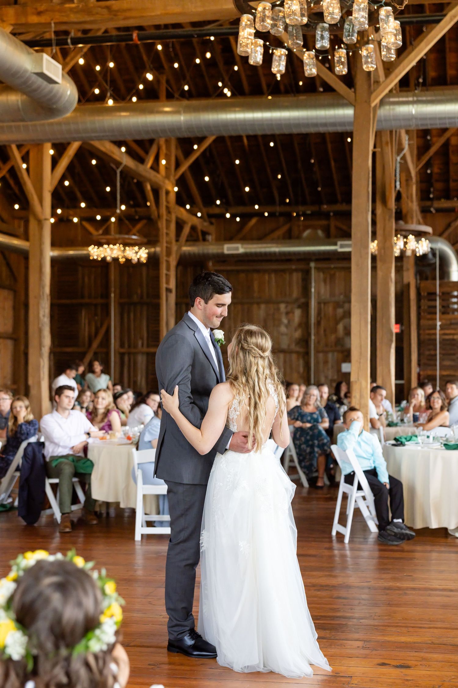 Joyful summer wedding at The Bicentennial Barn in Dayton, Ohio, photographed by Dayton wedding photographers Julia and Sean Photography.