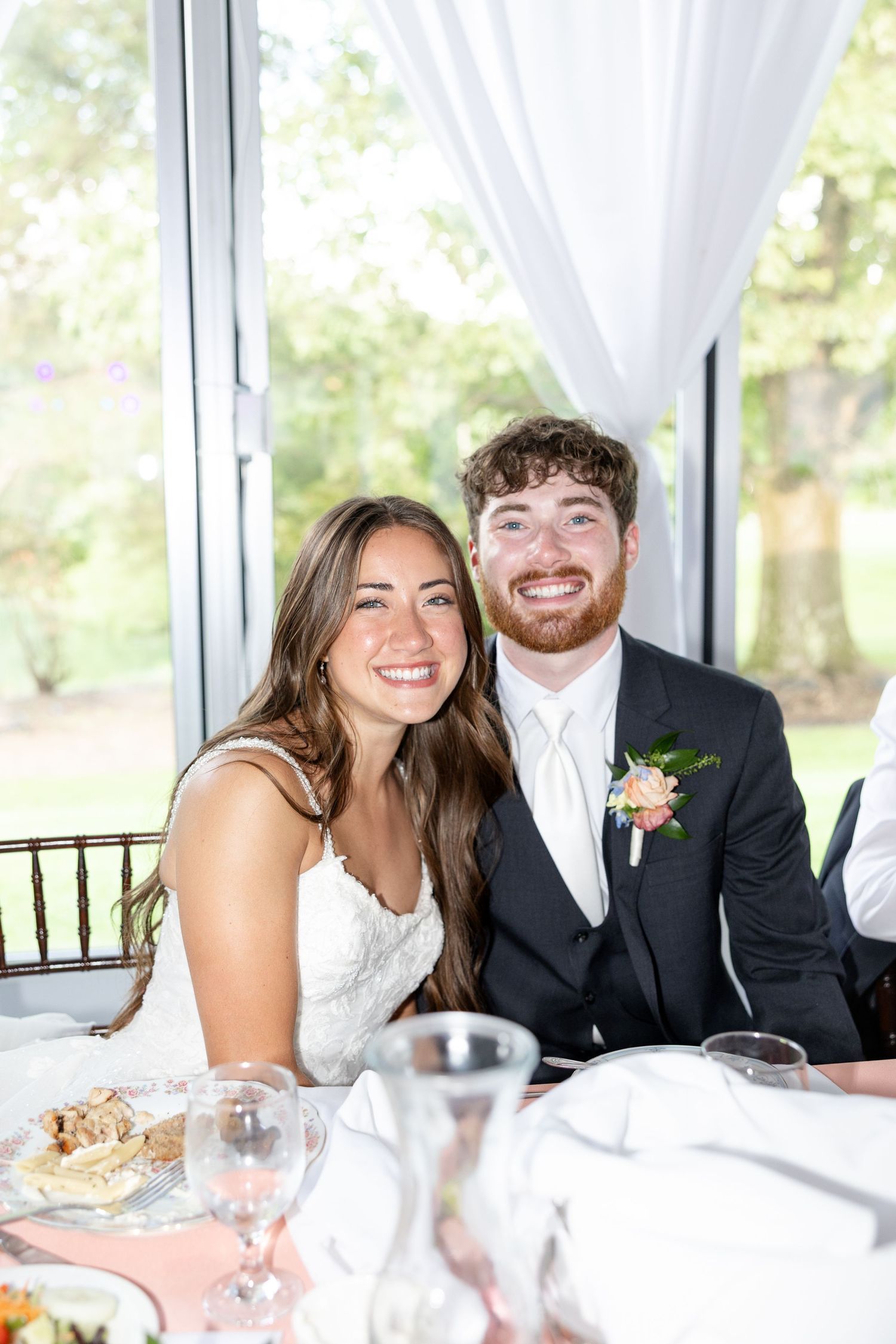 Elegant summer wedding at The Beverly Mansion in Marengo, Ohio captured by Dayton wedding photographers Julia & Sean Photography.