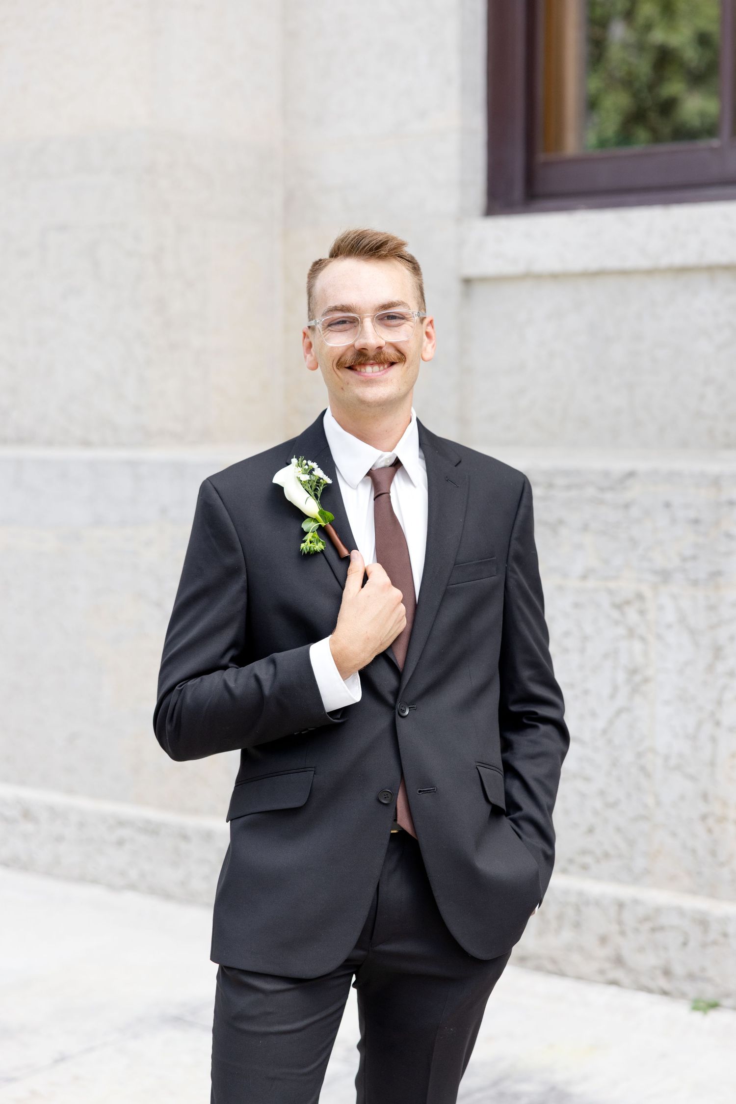 Bride and groom celebrating their Flat 51 wedding in downtown Columbus, Ohio, captured with timeless, light and airy wedding photography.