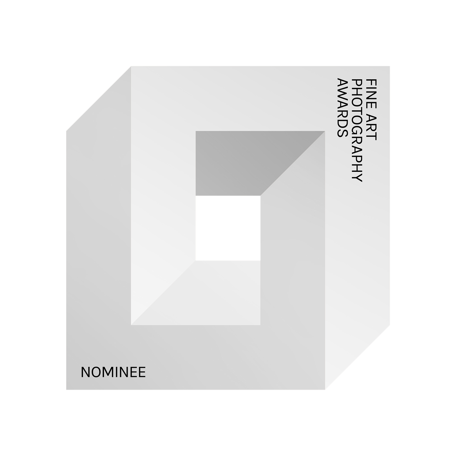 A minimalist white background with a light gray text element showing the word 'NOMINEE' in uppercase letters.