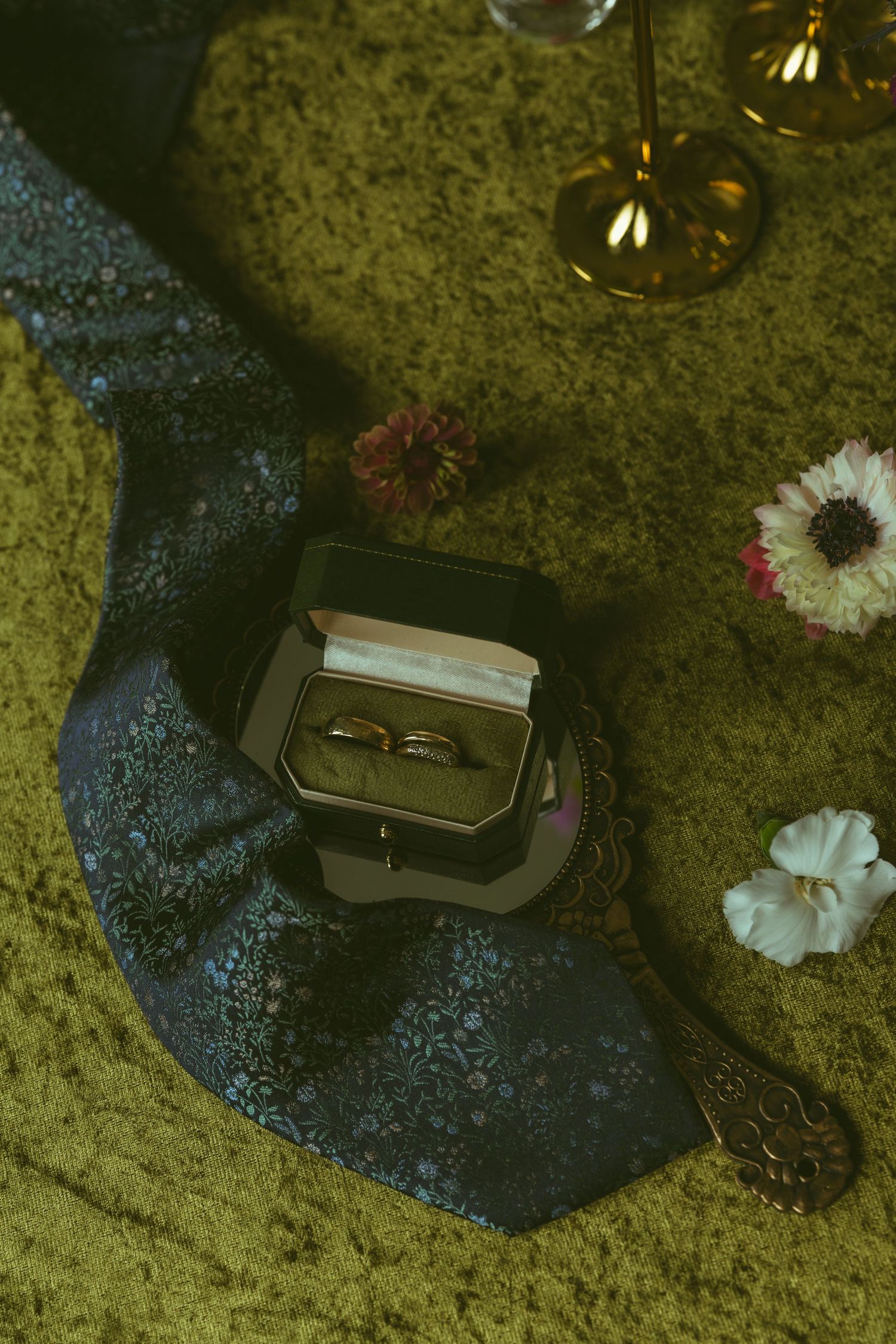 Elegant wedding details photographed during a romantic wedding day in Mobile, Alabama