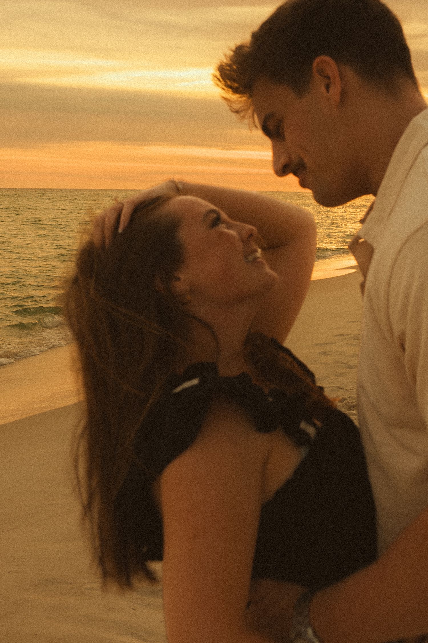 Fort Pickens Pensacola Photographer Florida Couples Proposal Cinematic Photographer on the Gulf Coast Moody Photos