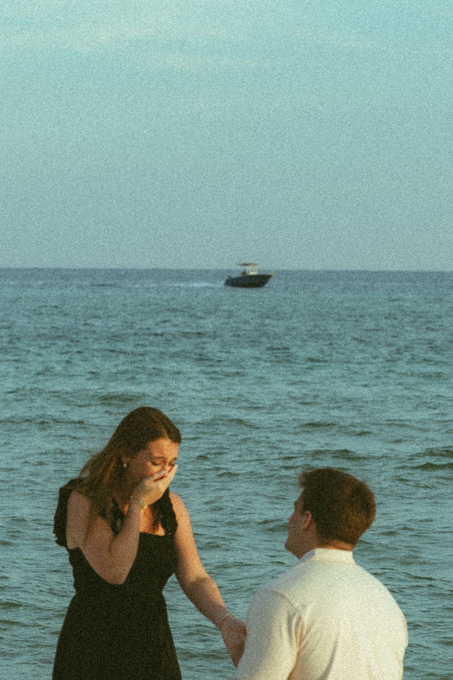 Fort Pickens Pensacola Photographer Florida Couples Proposal Cinematic Photographer on the Gulf Coast Moody Photos