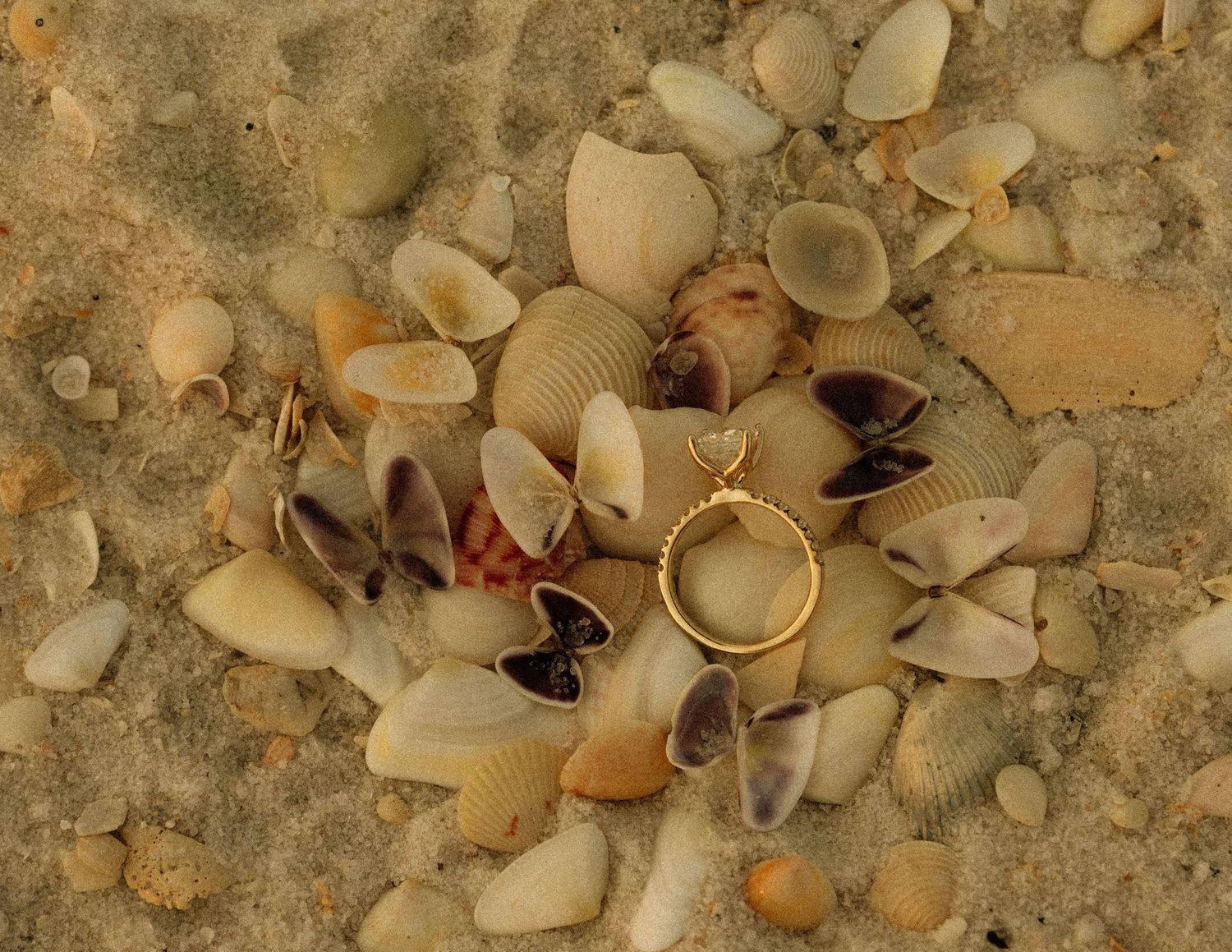 Fort Pickens Pensacola Photographer Florida Couples Proposal Cinematic Photographer on the Gulf Coast Moody Photos Ring Detail Shot