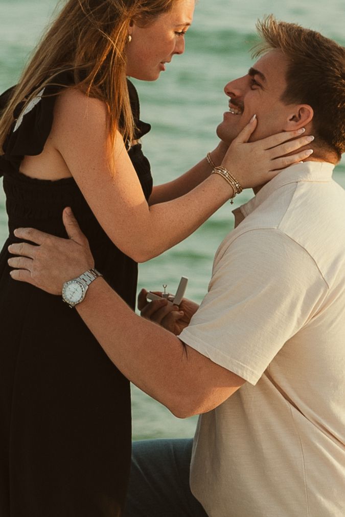 Fort Pickens Pensacola Photographer Florida Couples Proposal Cinematic Photographer on the Gulf Coast Moody Photos