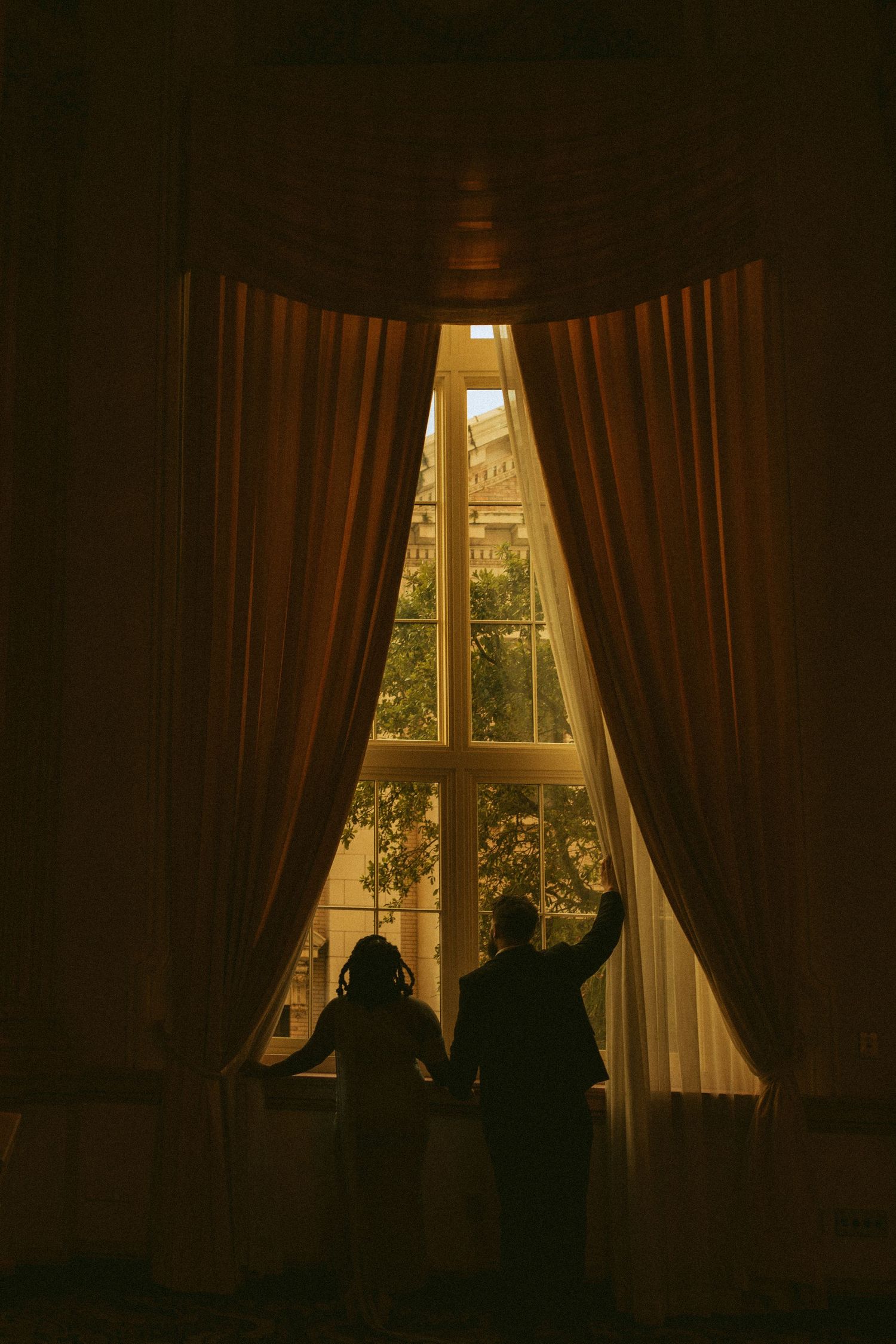 Moody couples photography at The Battle House Hotel in downtown Mobile Alabama