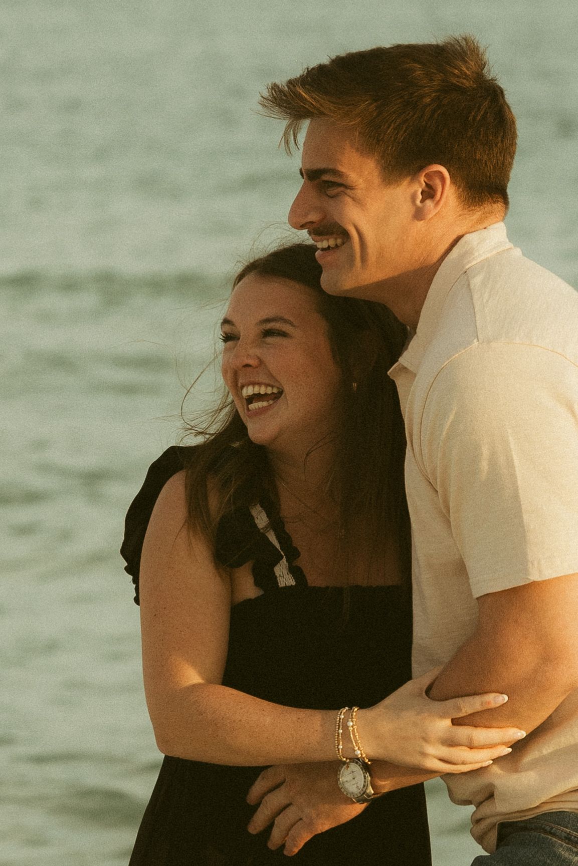 Fort Pickens Pensacola Florida Couples Proposal Cinematic Photographer on the Gulf Coast Moody Photos