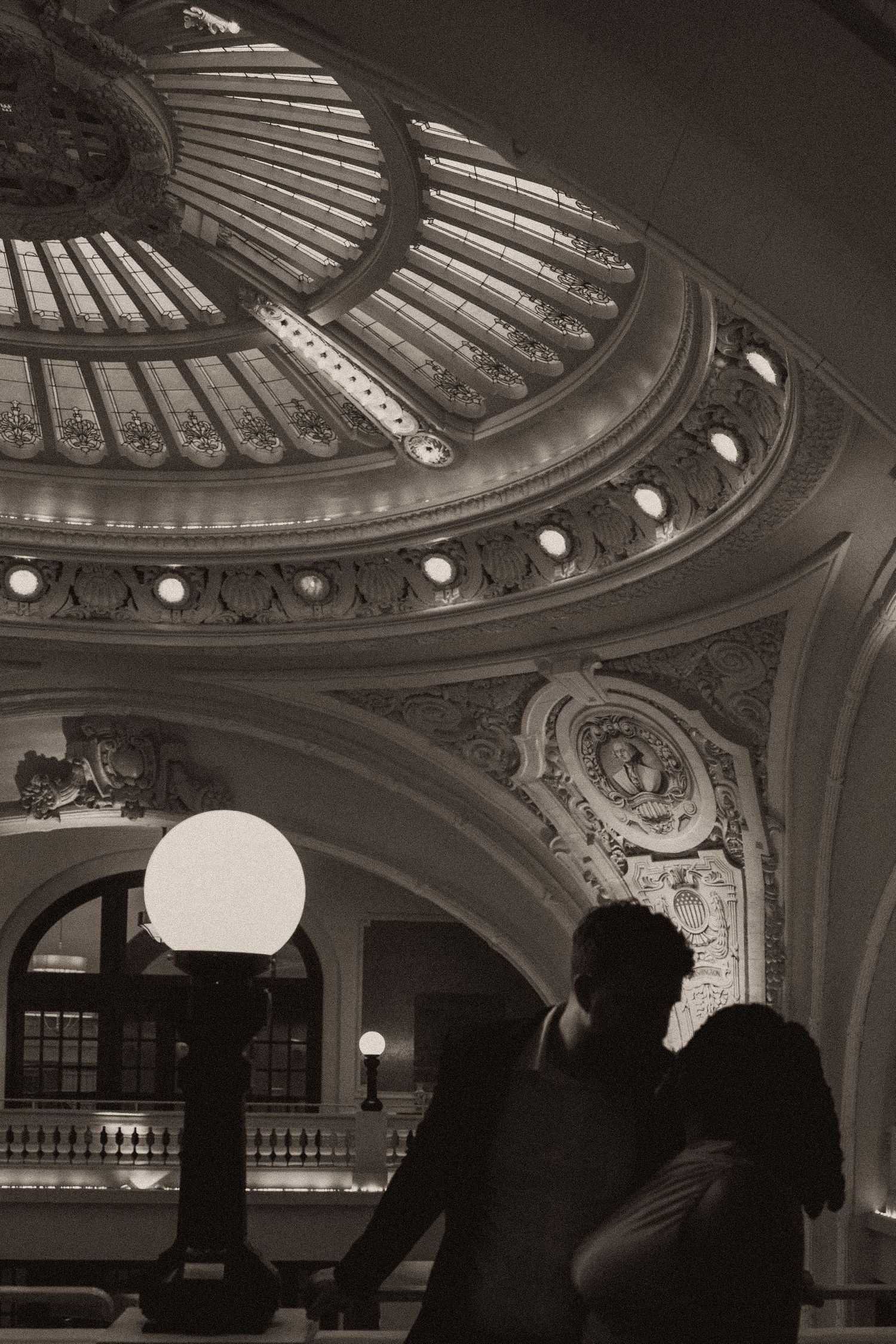 Moody couples photography at The Battle House Hotel in downtown Mobile Alabama