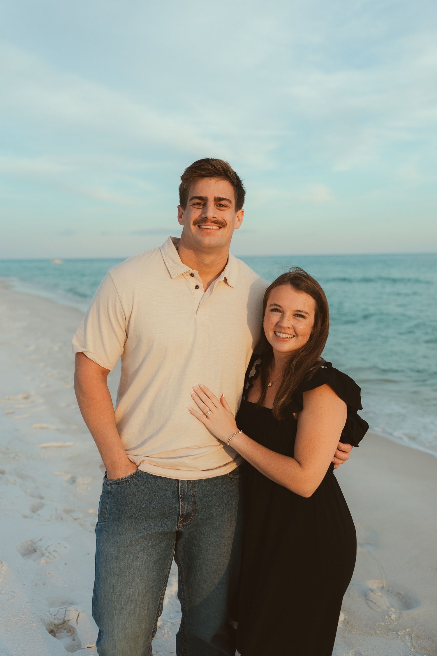 Fort Pickens Pensacola Photographer Florida Couples Proposal Cinematic Photographer on the Gulf Coast Moody Photos