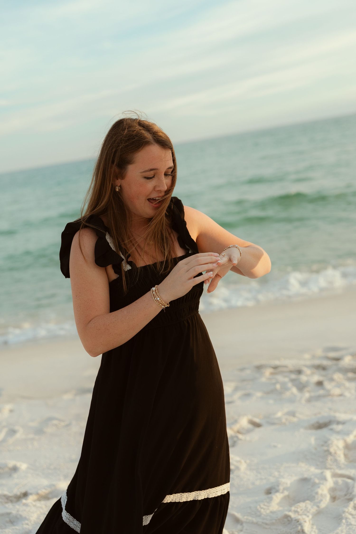 Fort Pickens Pensacola Photographer Florida Couples Proposal Cinematic Photographer on the Gulf Coast Moody Photos