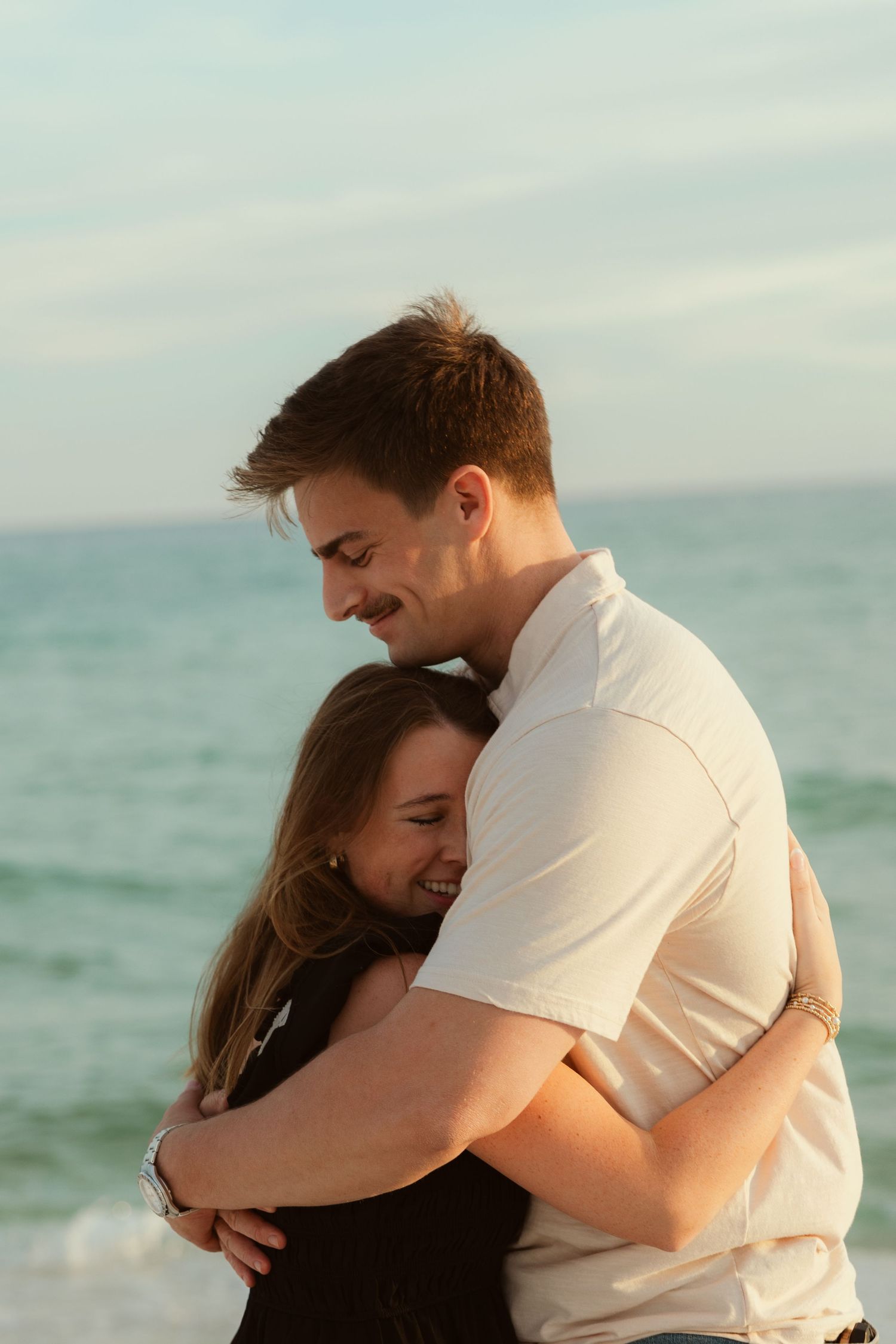 Fort Pickens Pensacola Photographer Florida Couples Proposal Cinematic Photographer on the Gulf Coast Moody Photos