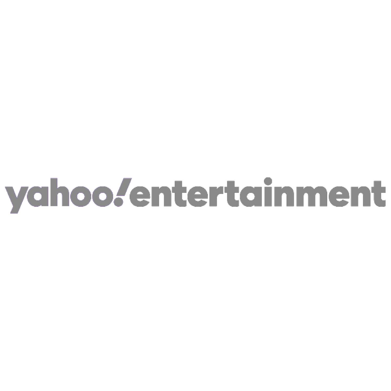 Yahoo Entertainment news and media platform logo in gray lowercase text.