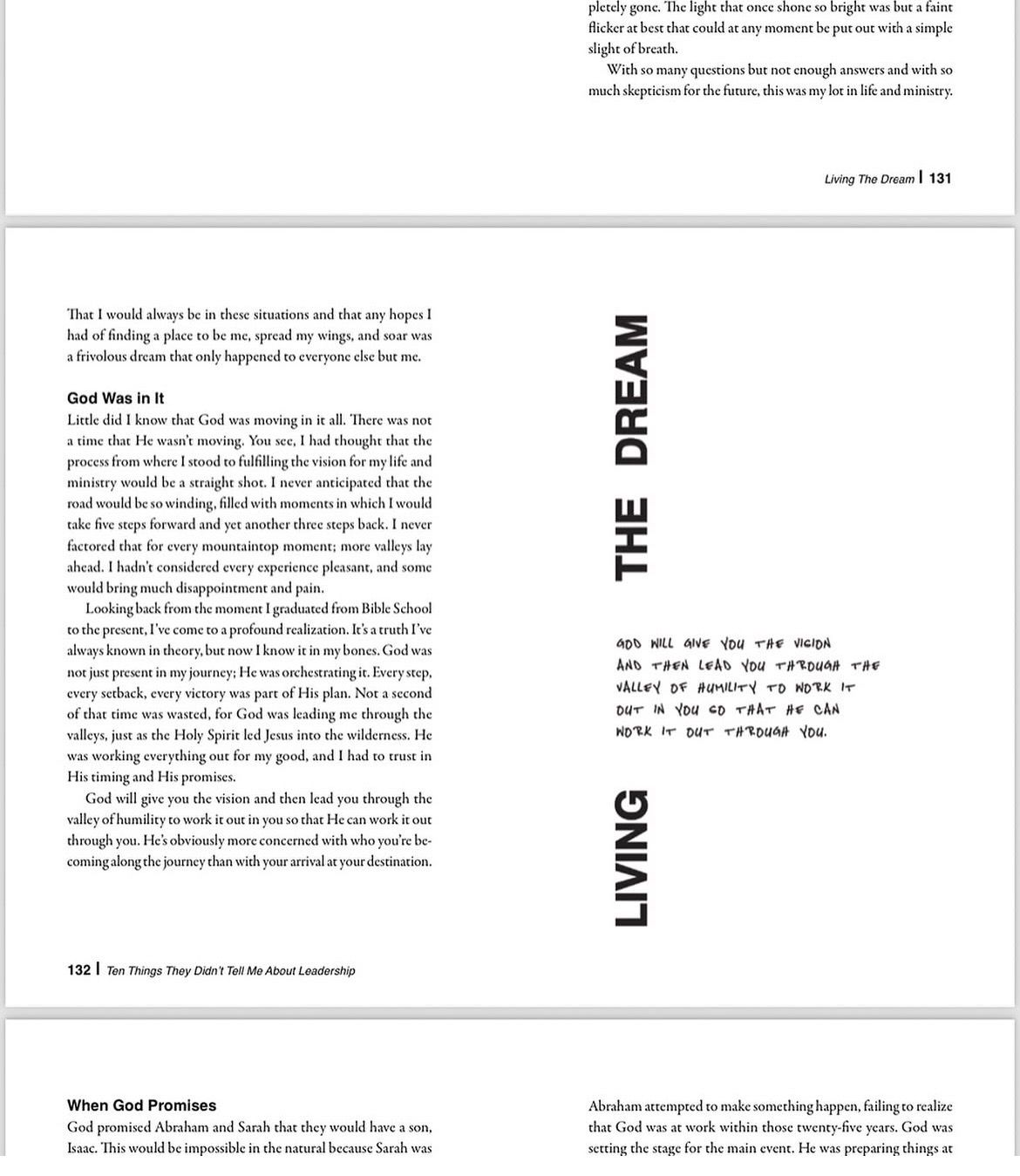 Editorial book layout design for 10 Things They Didn't Tell Me About Leadership by Alberto Bello, designed by Arketype Studio
