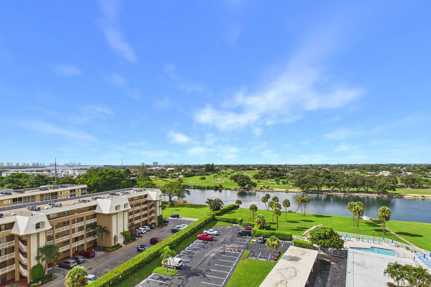 Aerial view of a Florida condominium High End Professional real estate photography Palm Beach Florida brodiganphotograpy.com