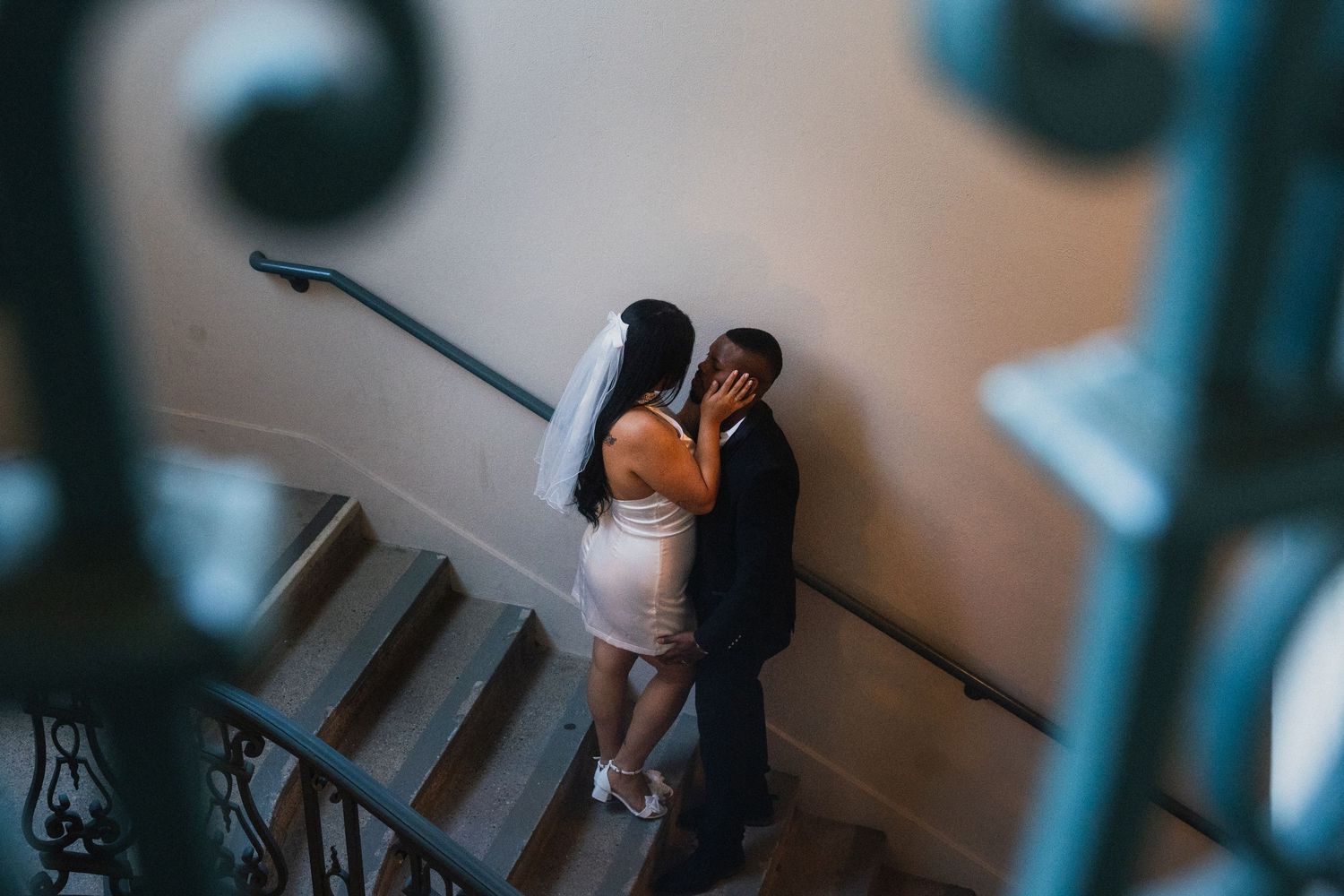 Timeless Romance - Pasadena City Hall Editorial Style Photography For Couple Engagement Photoshoot