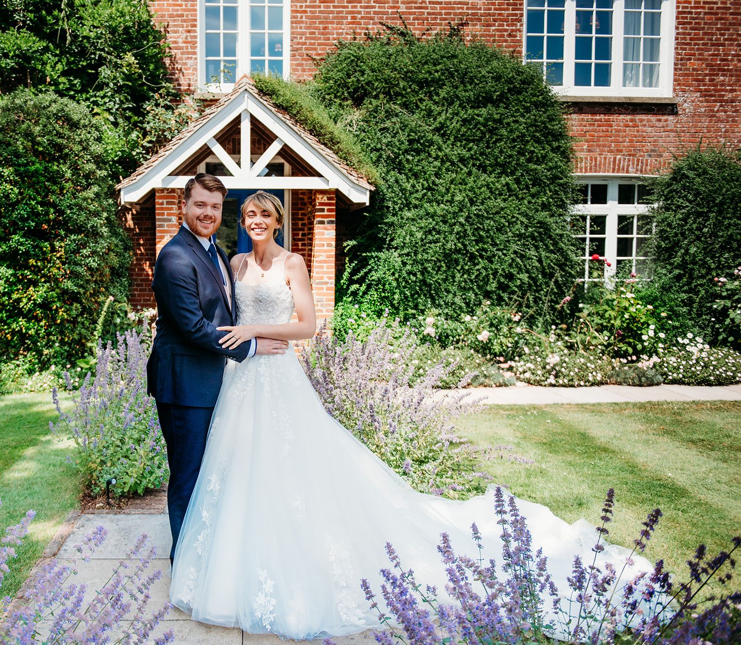 Bride + Groom at The Clock Barn