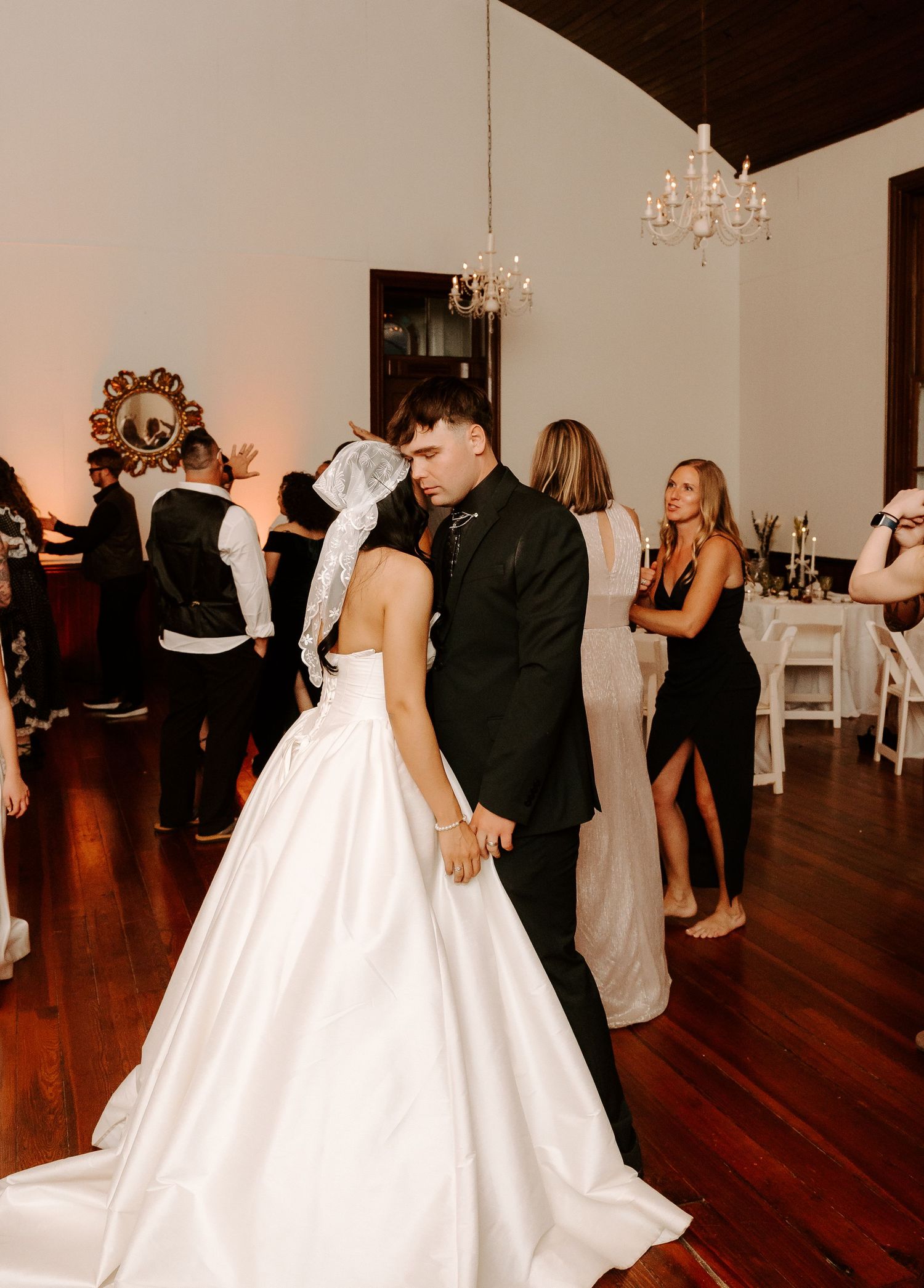 Bride and Groom dancing
