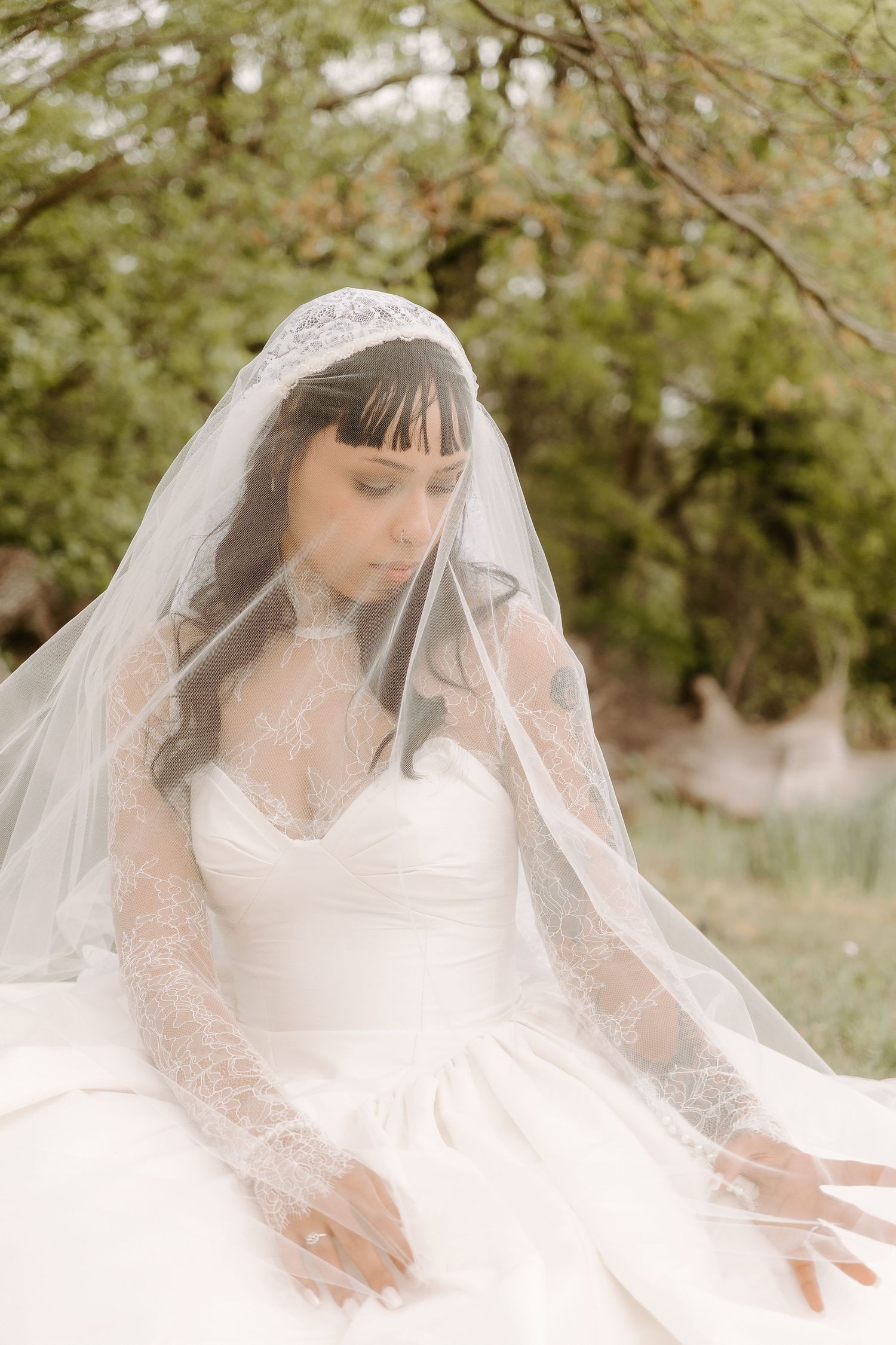 Bride under the veil