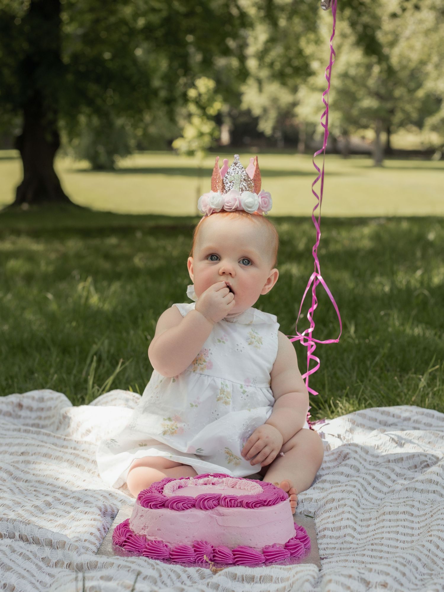 Celebrating little ones first birthday with a cake smash