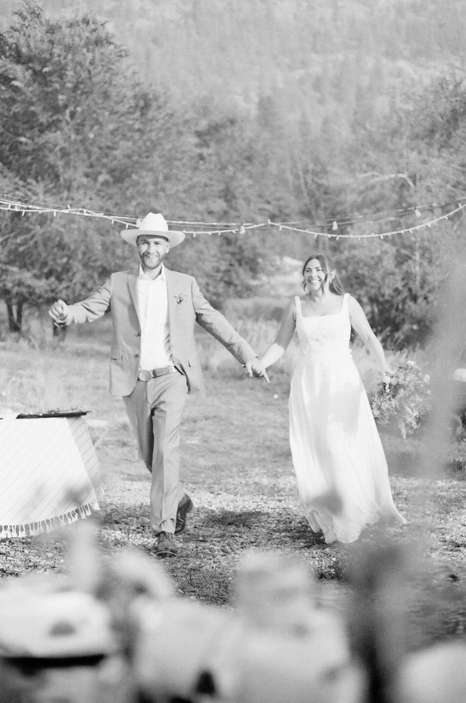 B&W Wedding