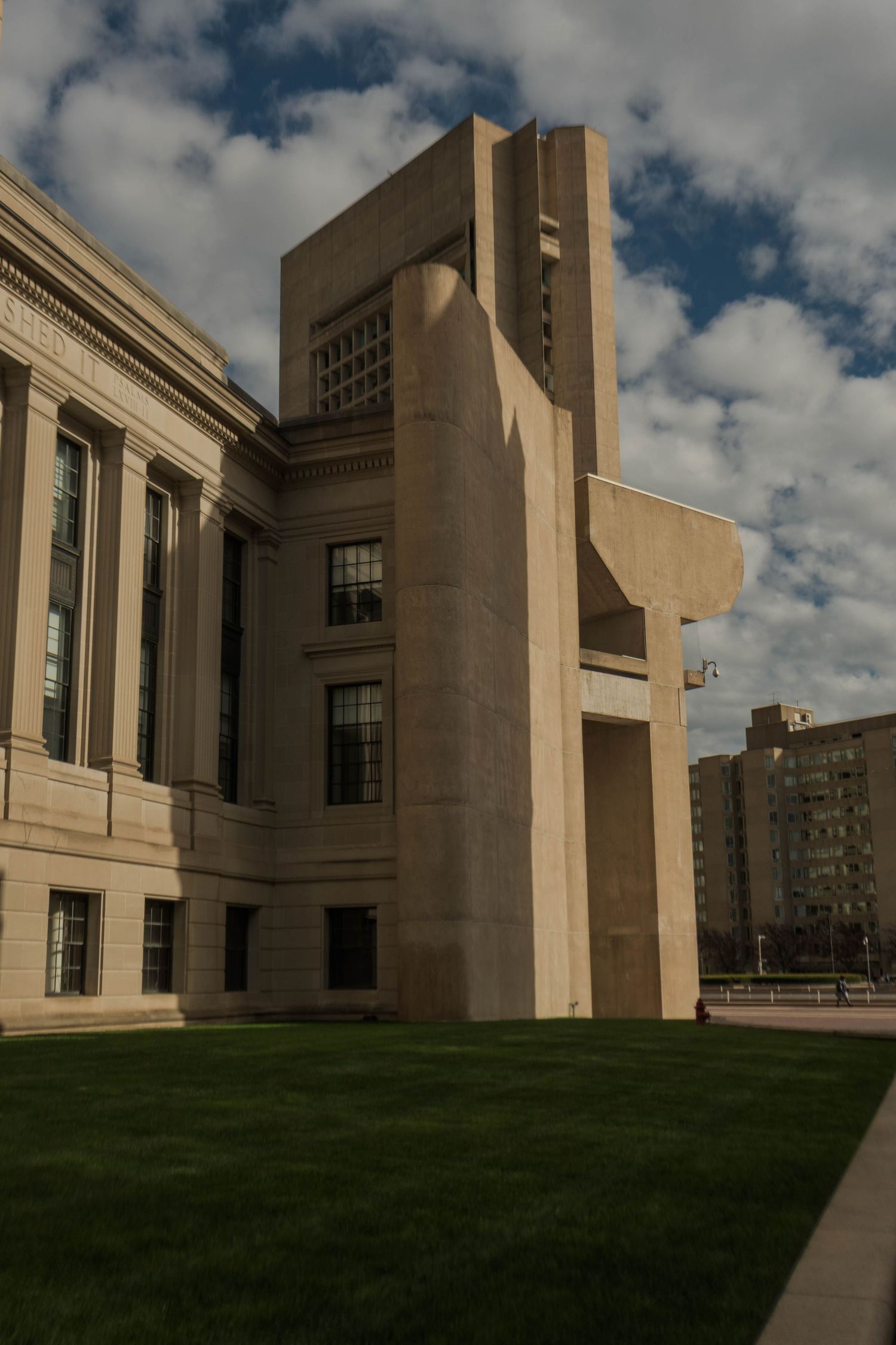 Structural perspective photograph showcasing architectural elements
