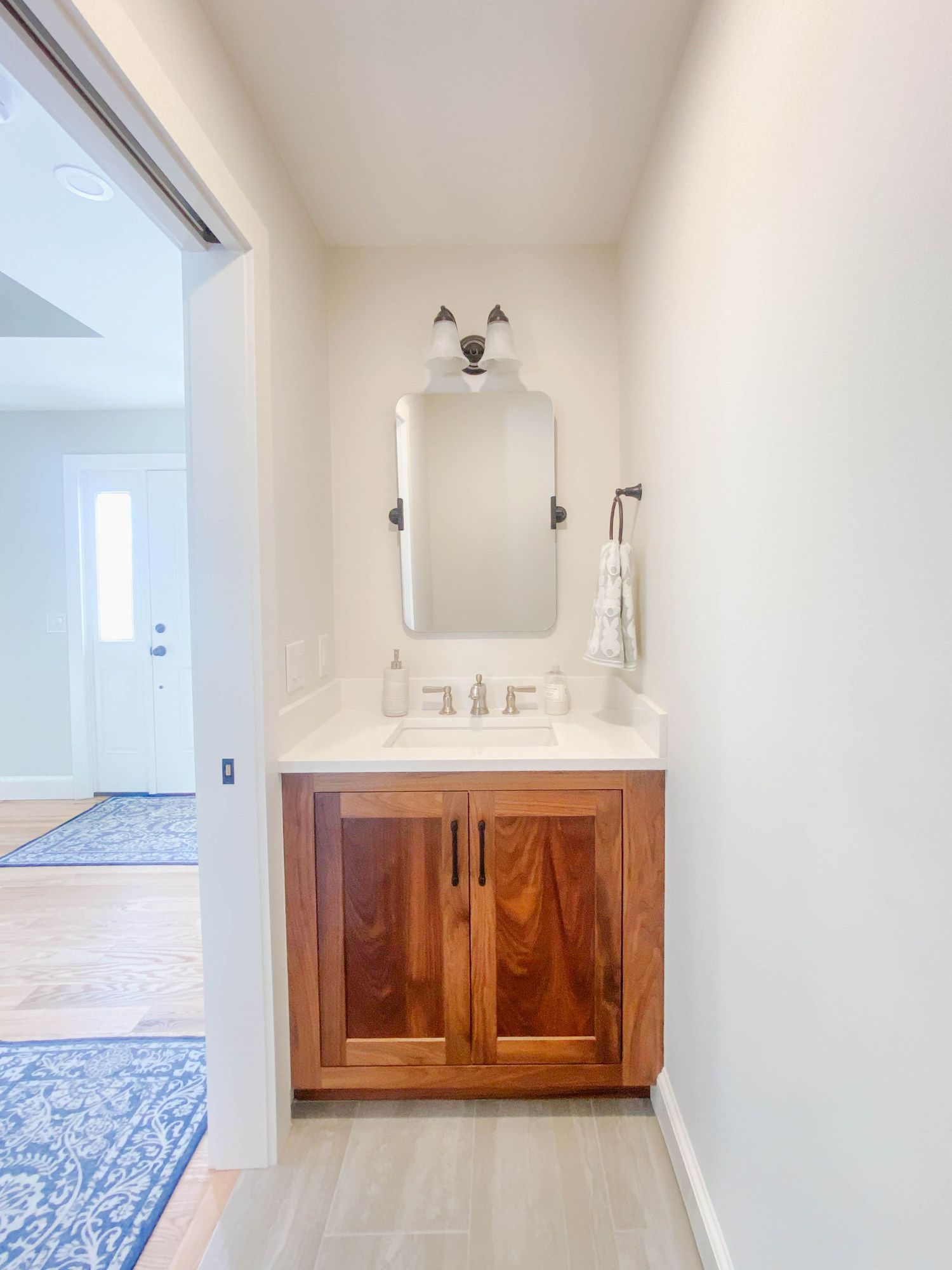 Bathroom interior for real estate listing