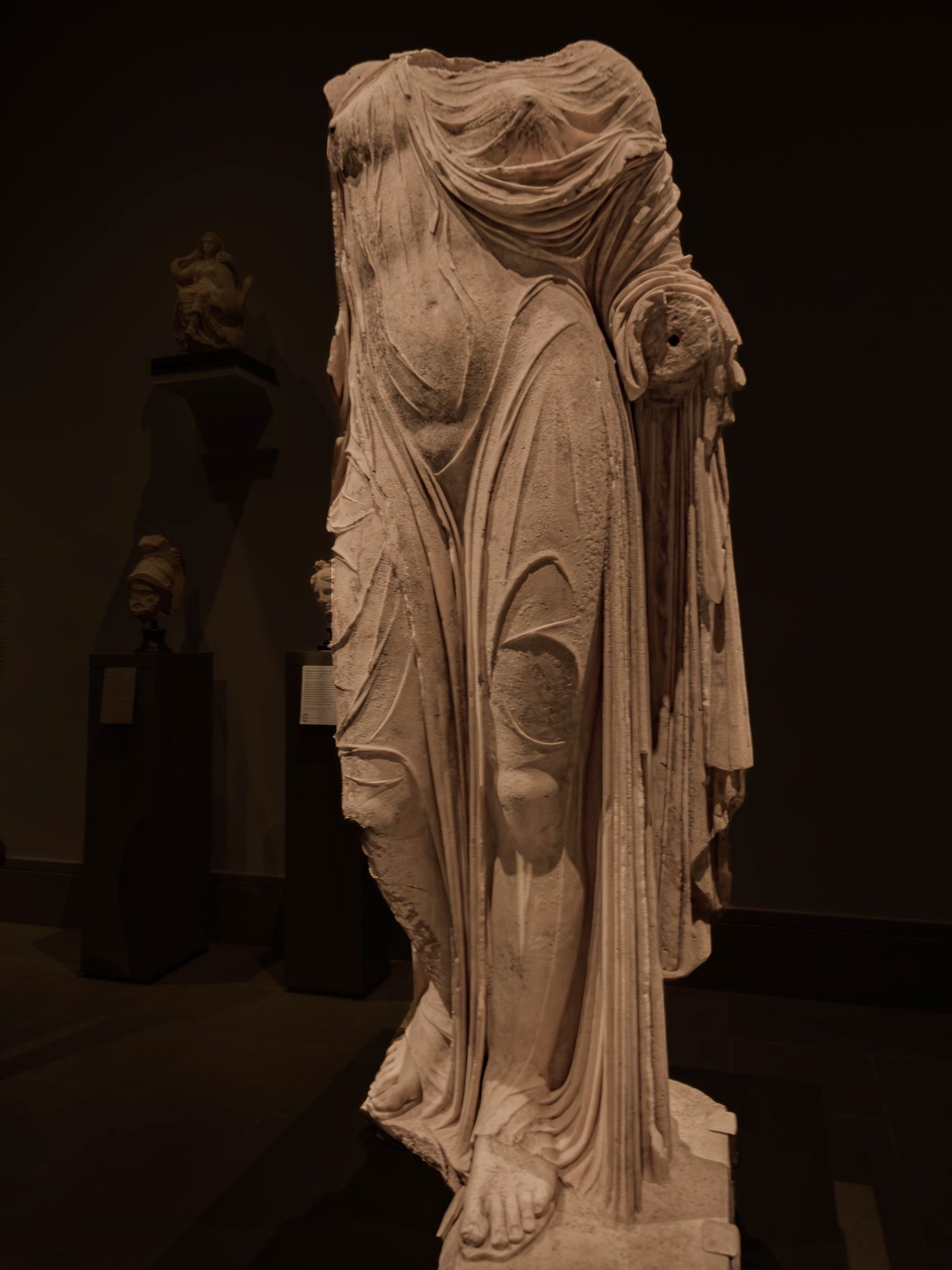 Photograph of a statue