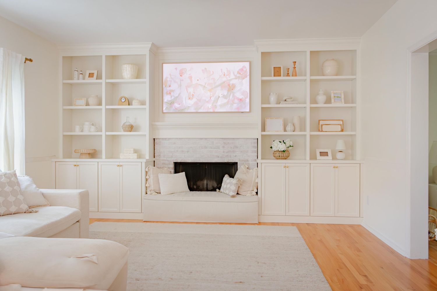 Living room interior for real estate listing