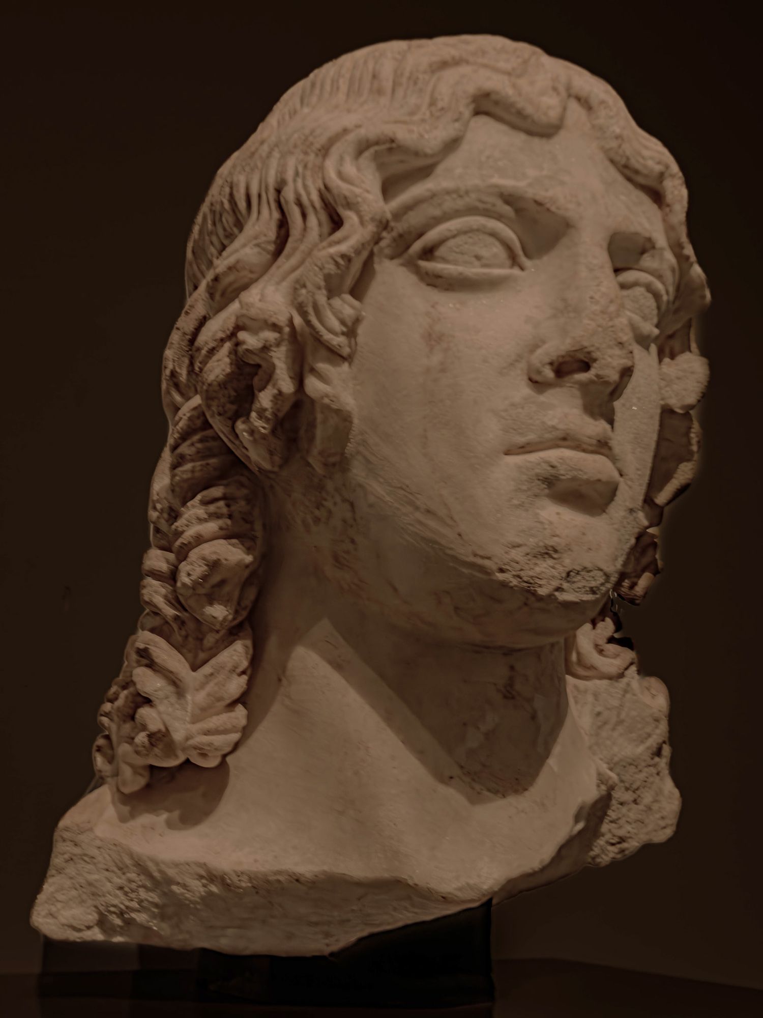 Photograph of a statue