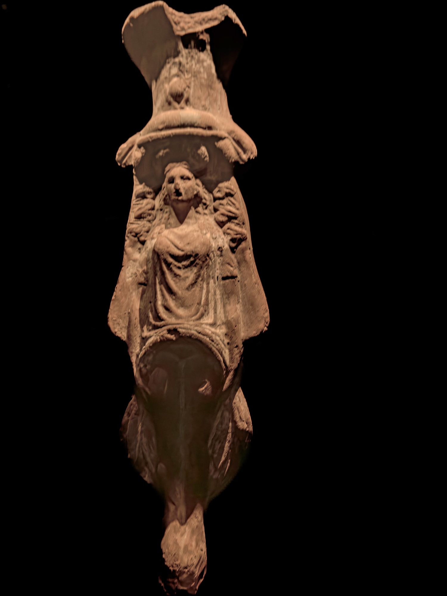 Photograph of a statue