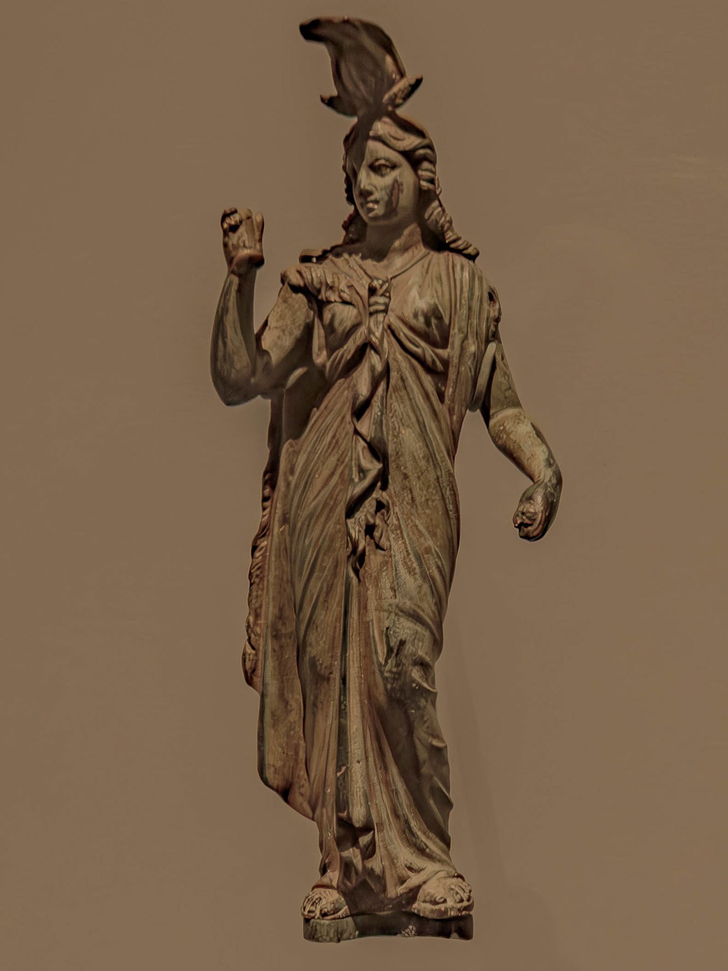 Photograph of a statue