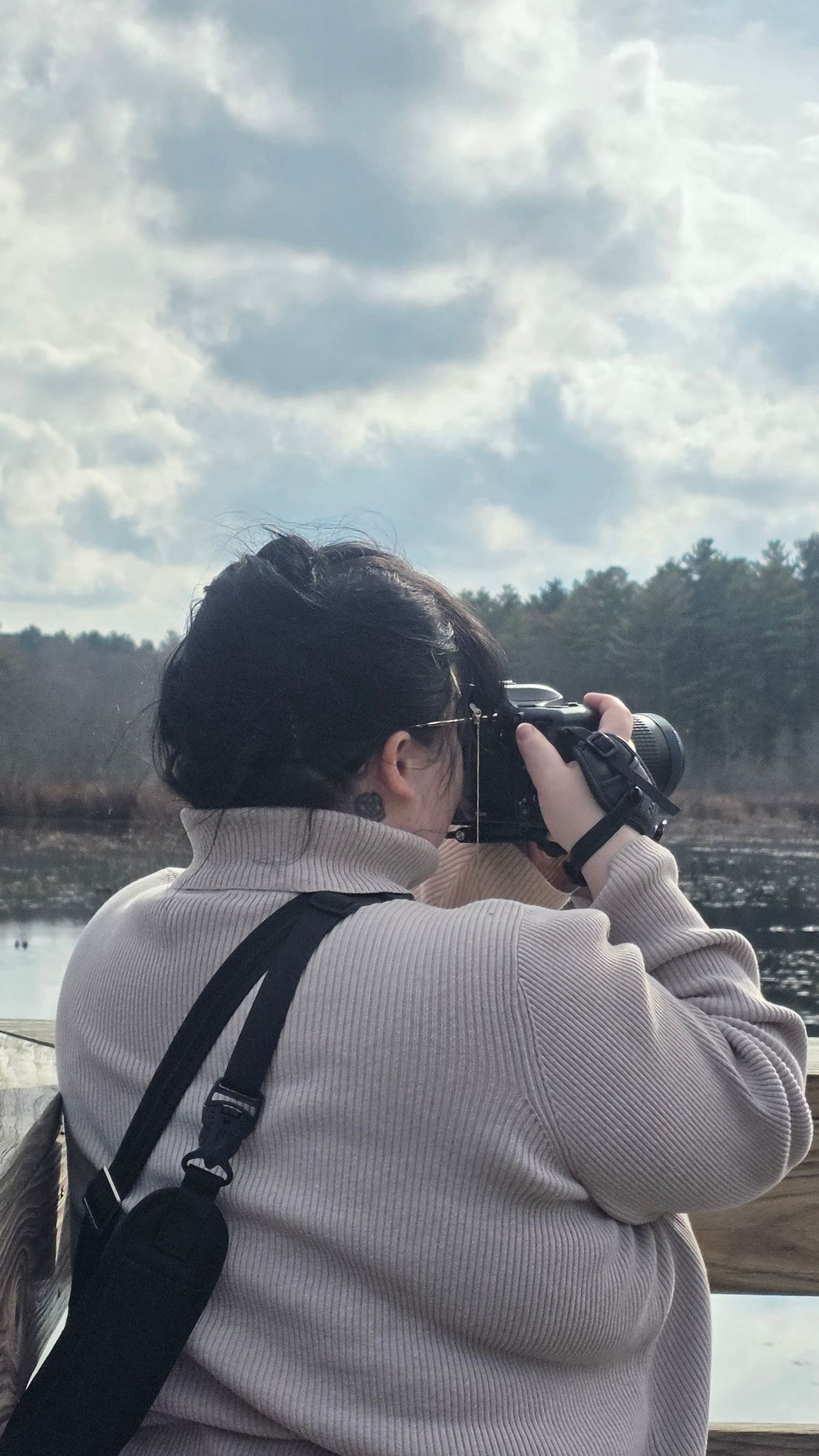 Photographer Macayla in a candid moment