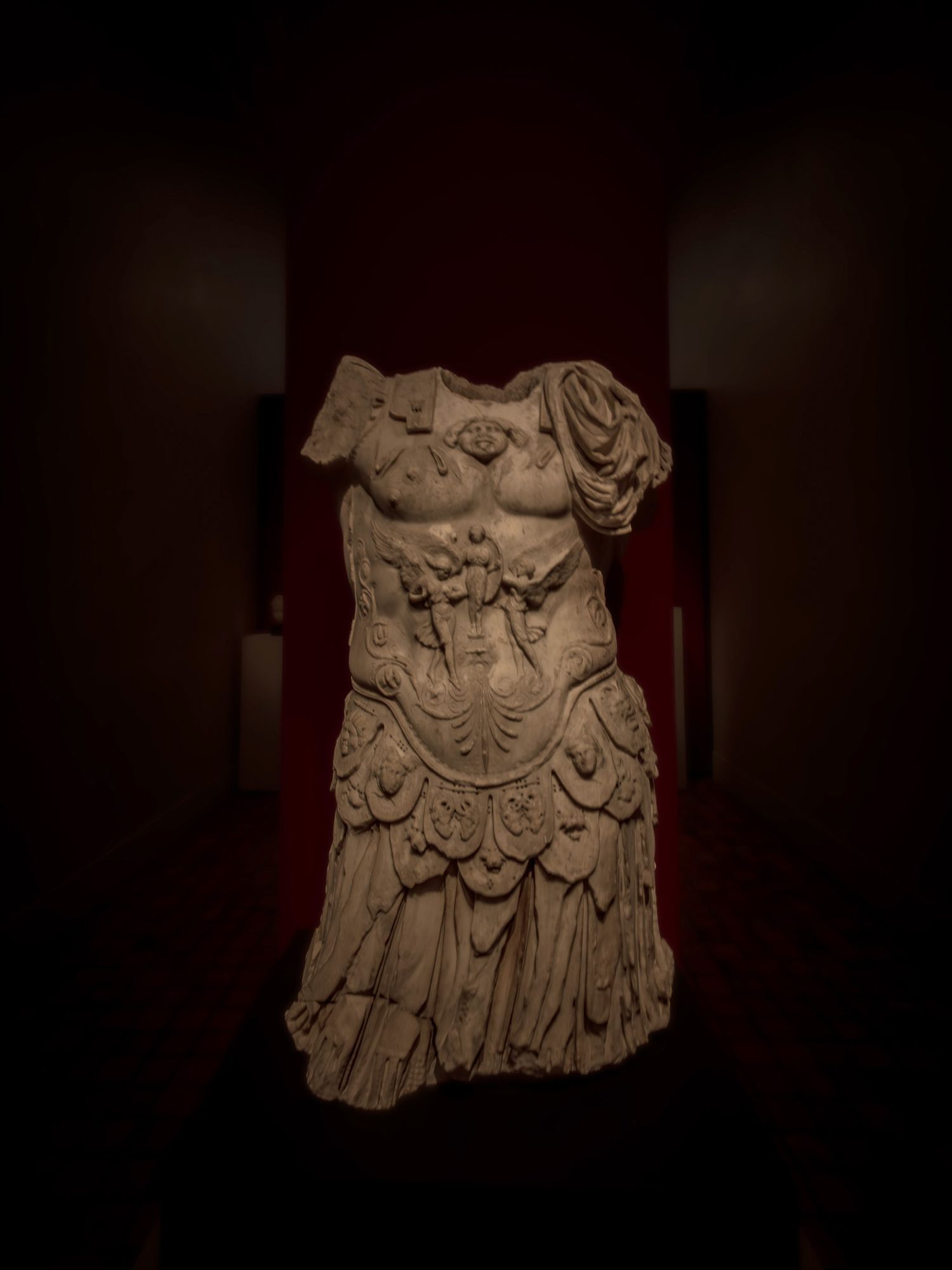 Photograph of a statue