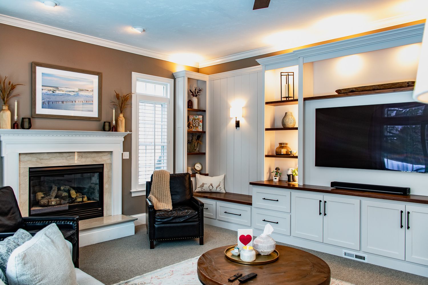 Living room interior for real estate listing