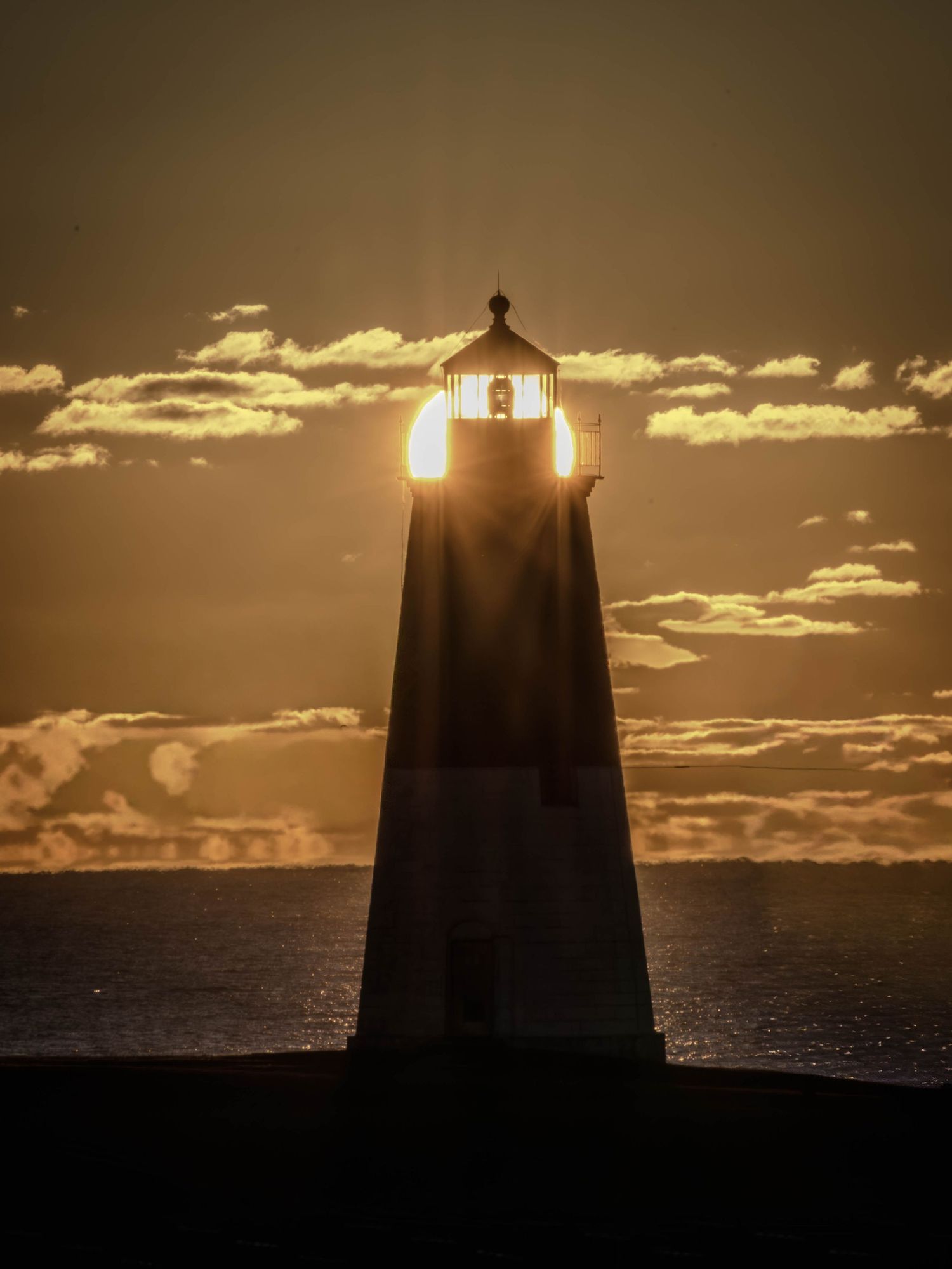 Nature photograph capturing natural scenery of light house