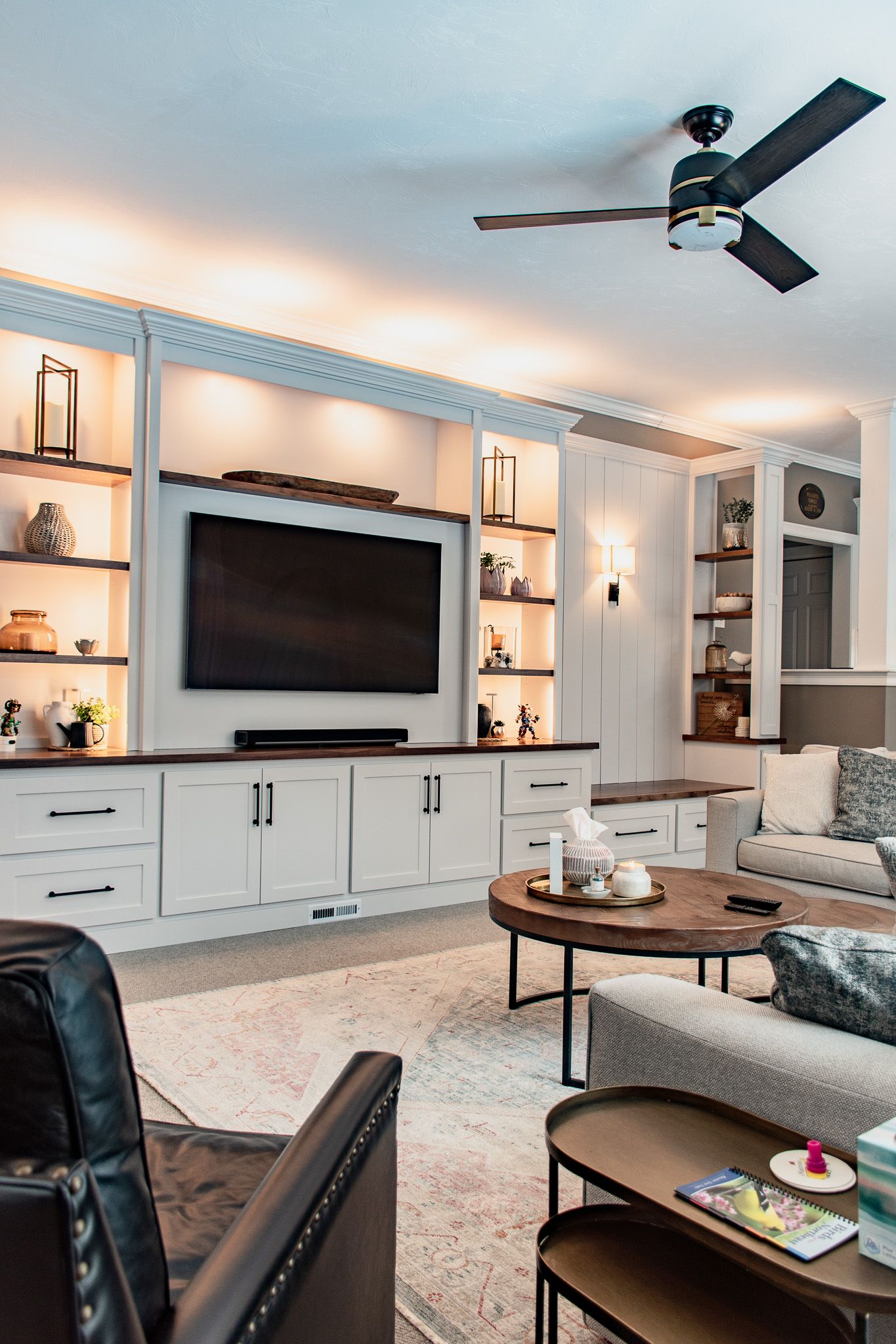 Living room interior for real estate listing