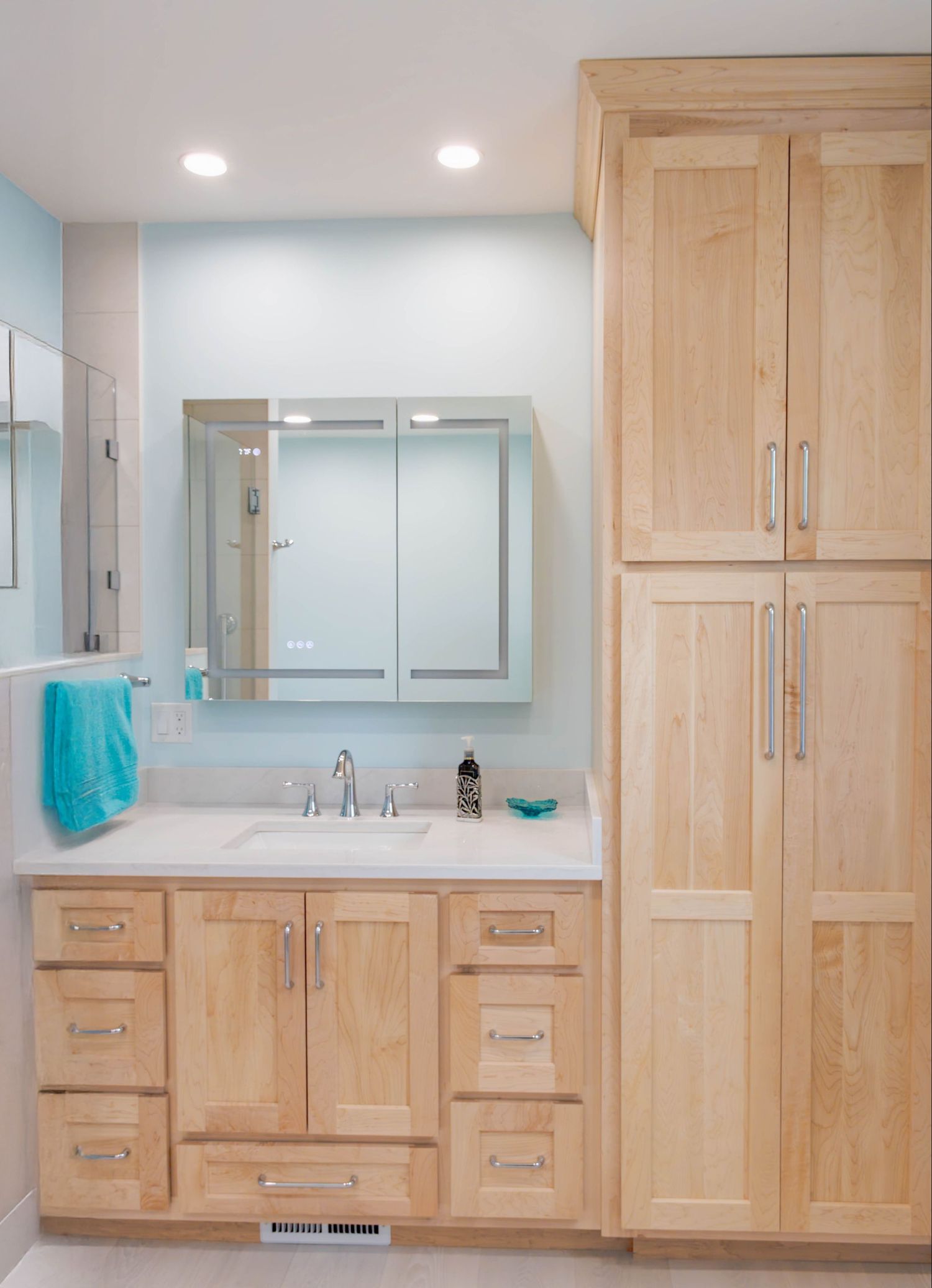 Bathroom interior for real estate listing