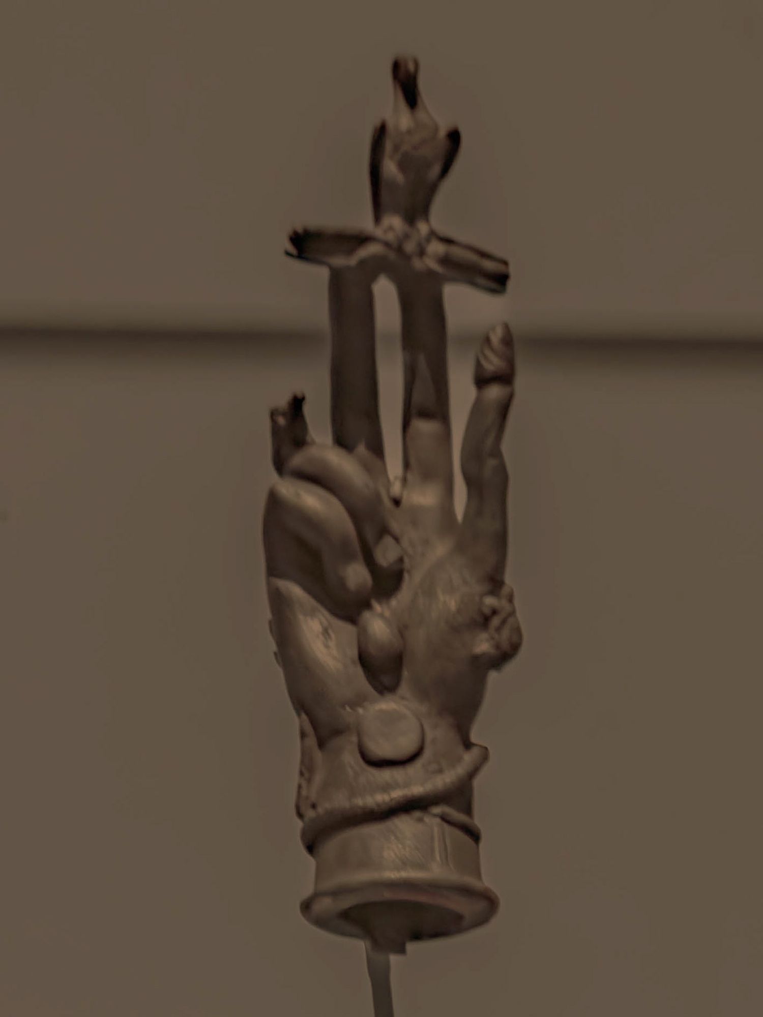 Photograph of a statue