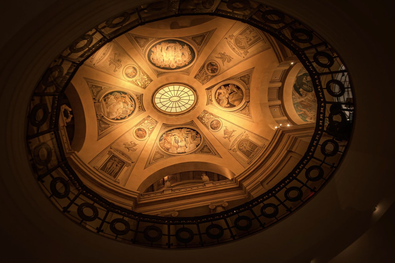 The ceiling at the Boston museum