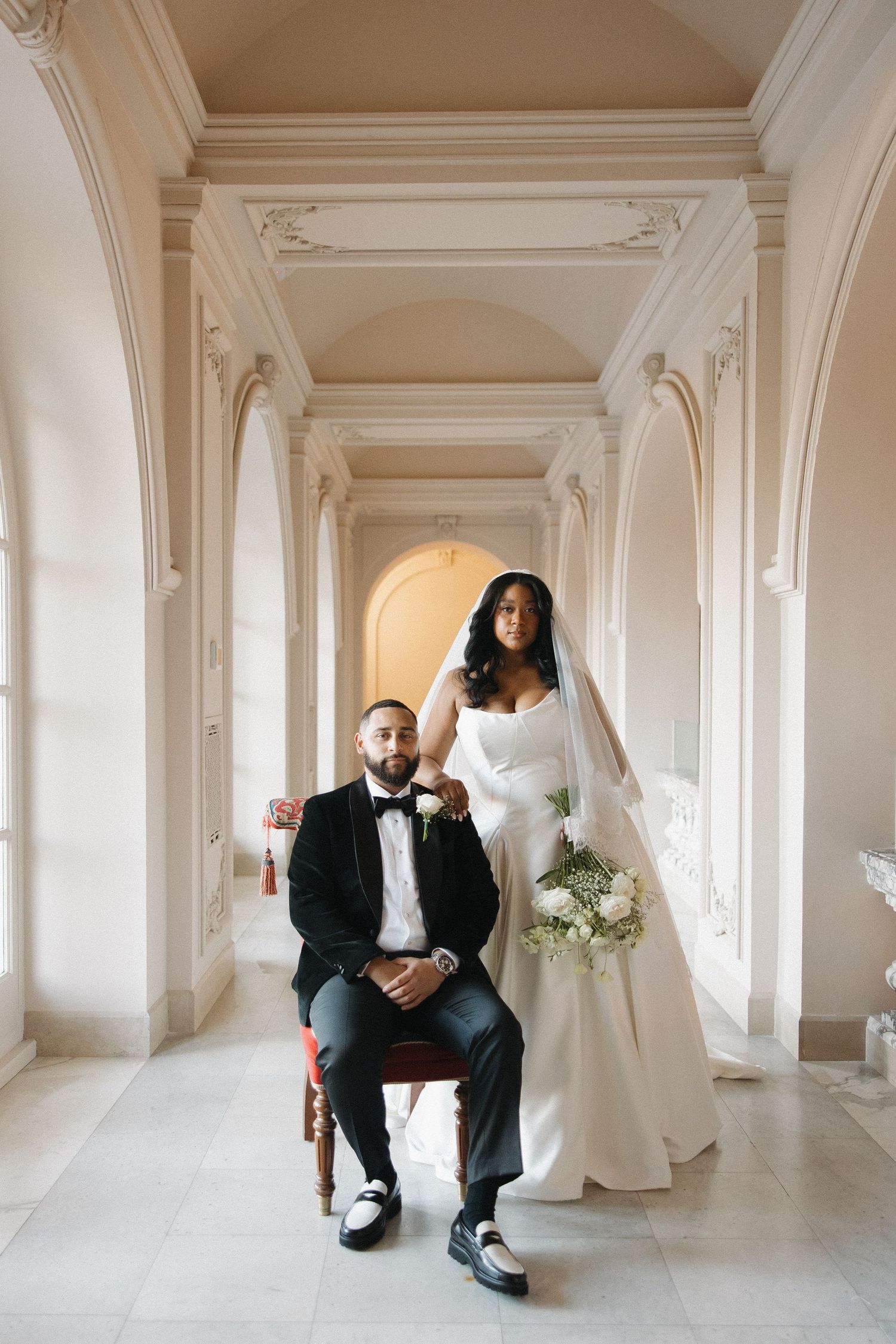 Elkins Estate editorial bridal portraits, philadelphia wedding bride and groom philly engagement